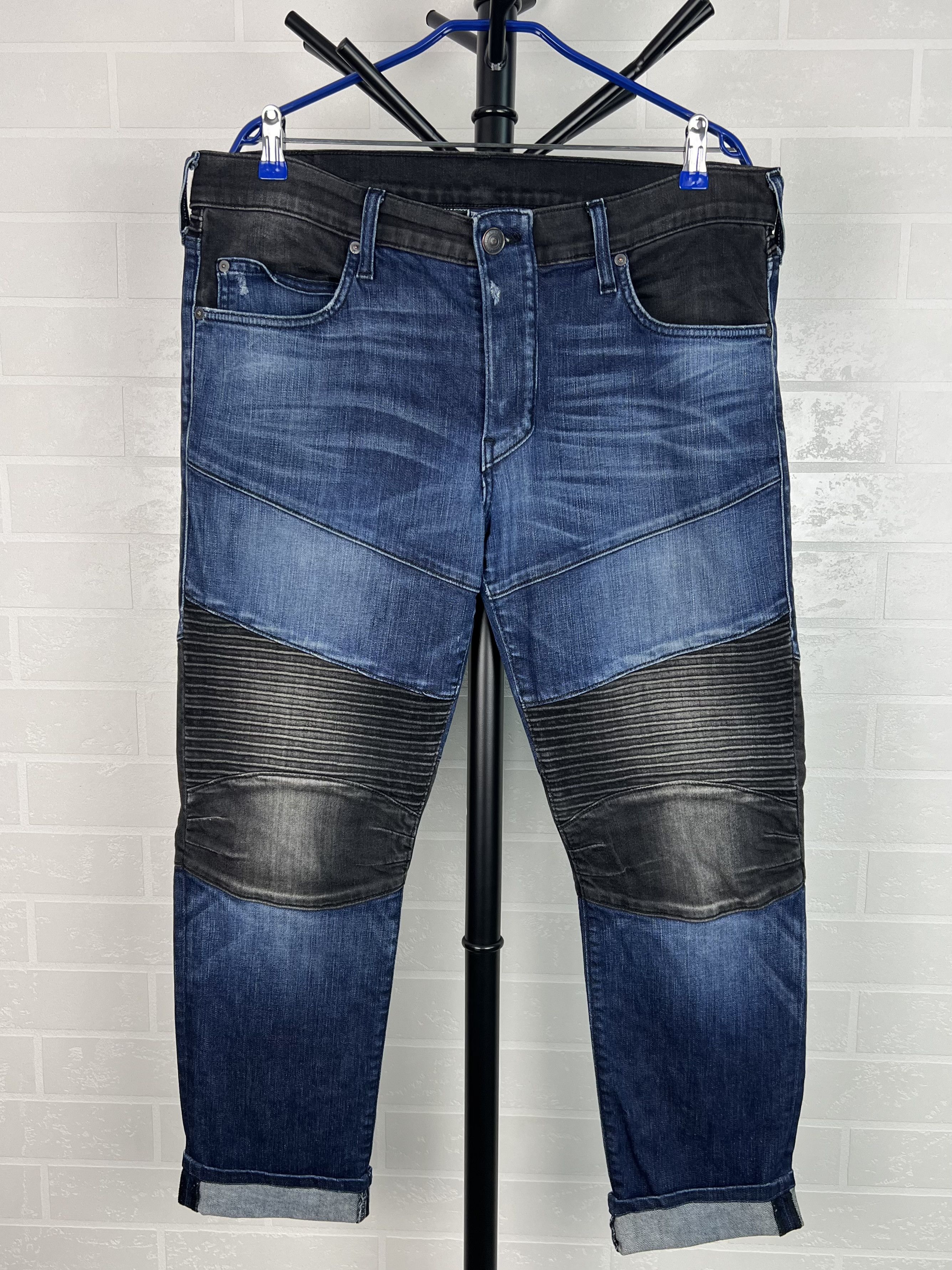 True Religion TRUE RELIGION Denim Pants Pocco Moto Relaxed Skinny 2 Men's Size US 34 / EU 50 - 9 Thumbnail