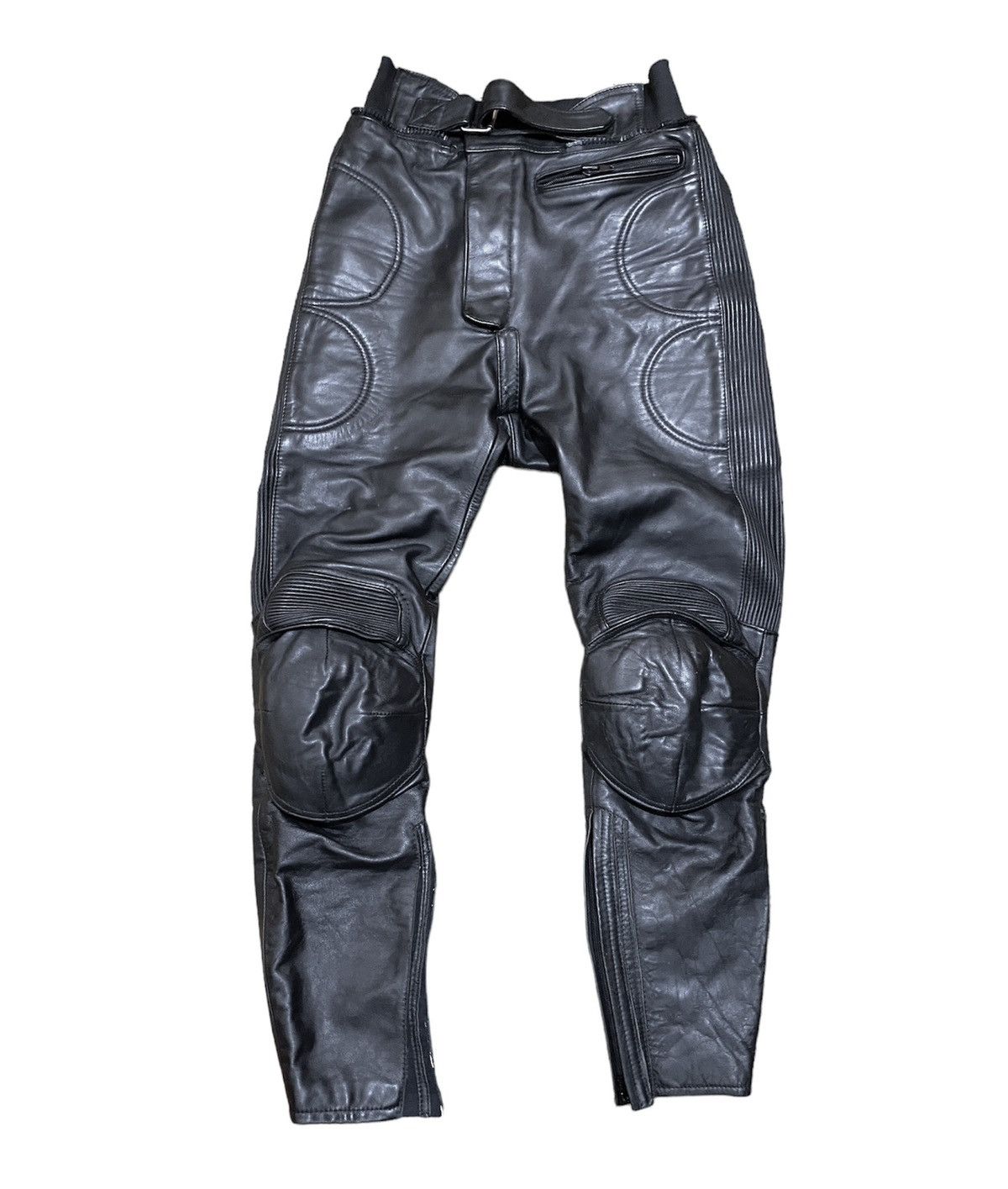 Genuine Leather Vintage IXS Motorcycle Racing Leather Biker Pants Size US 29 - 1 Thumbnail