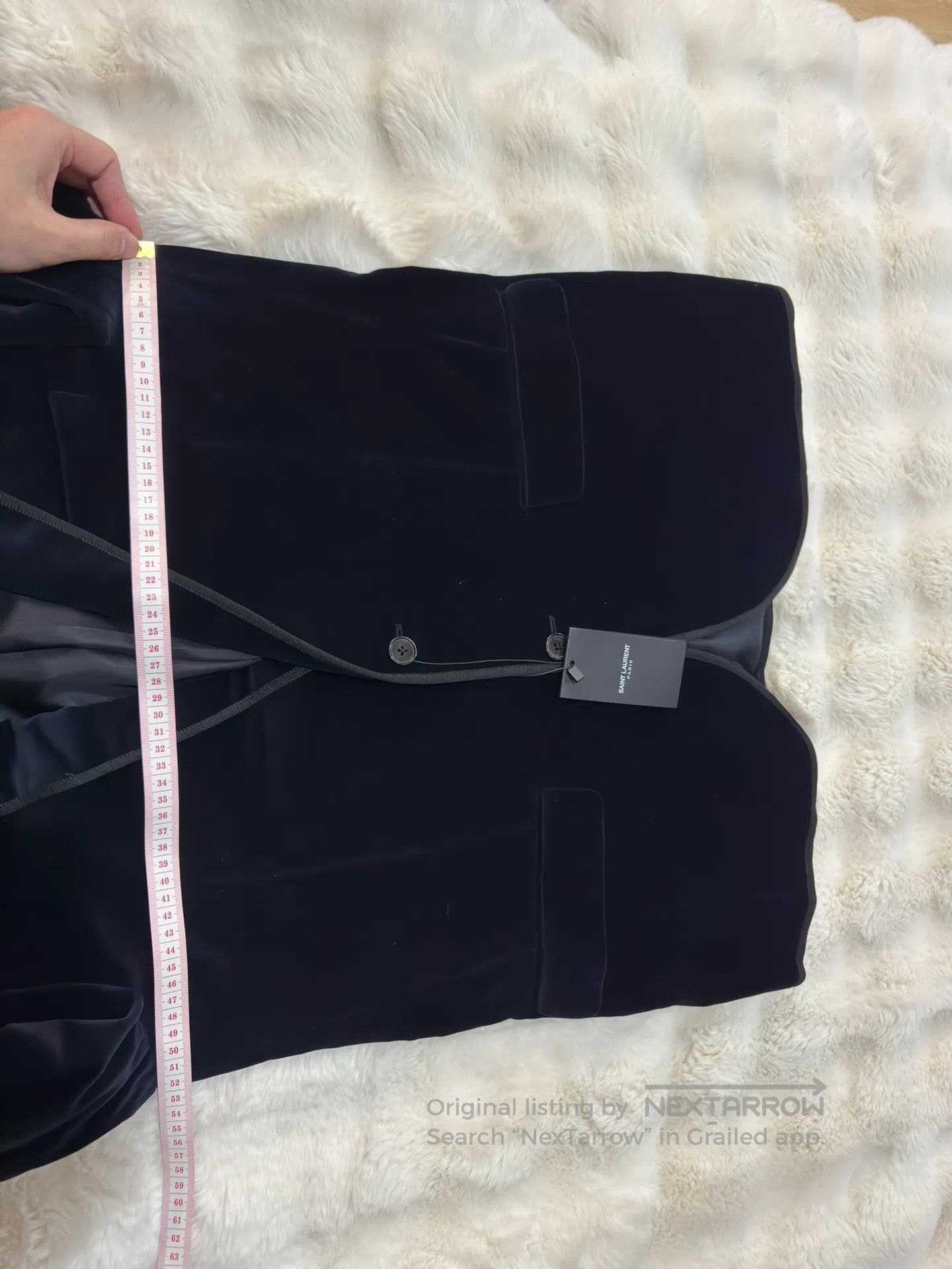 Saint Laurent Paris Saint Laurent Paris Navy Velvet Suit| Size US M / EU 48-50 / 2 - 8 Thumbnail