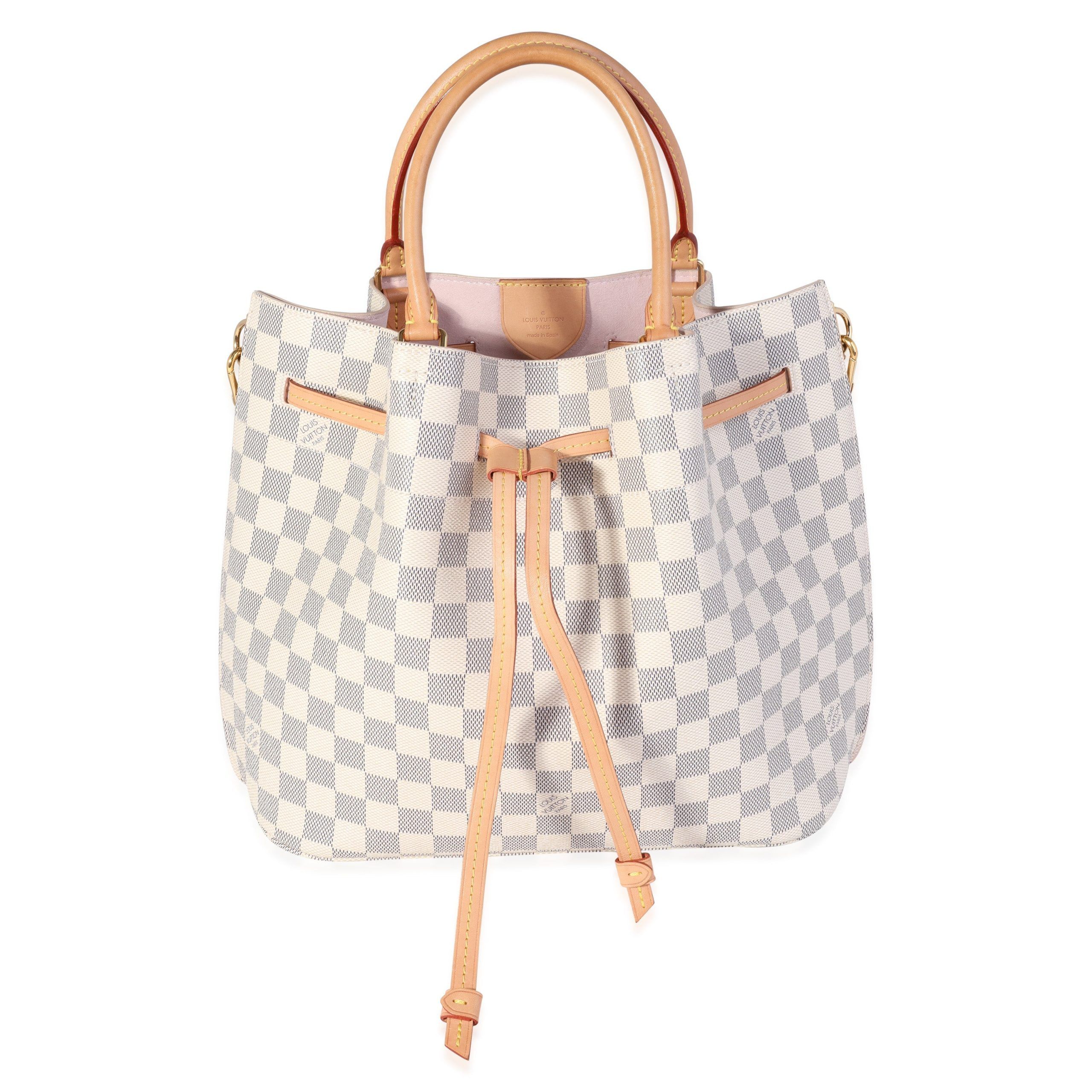 image of Louis Vuitton Damier Azur Girolata in White, Women's