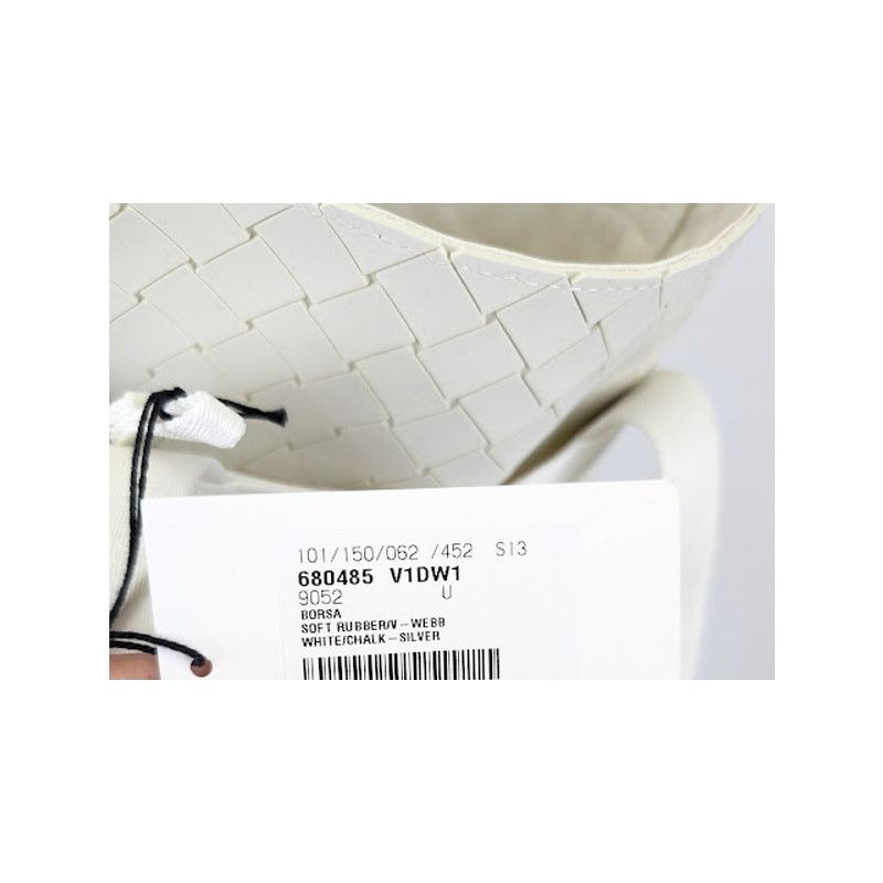 Bottega Veneta o1rshd1 Size: OS / Soft Rubber Borsa Bag in White/Chalk Size ONE SIZE - 19 Thumbnail