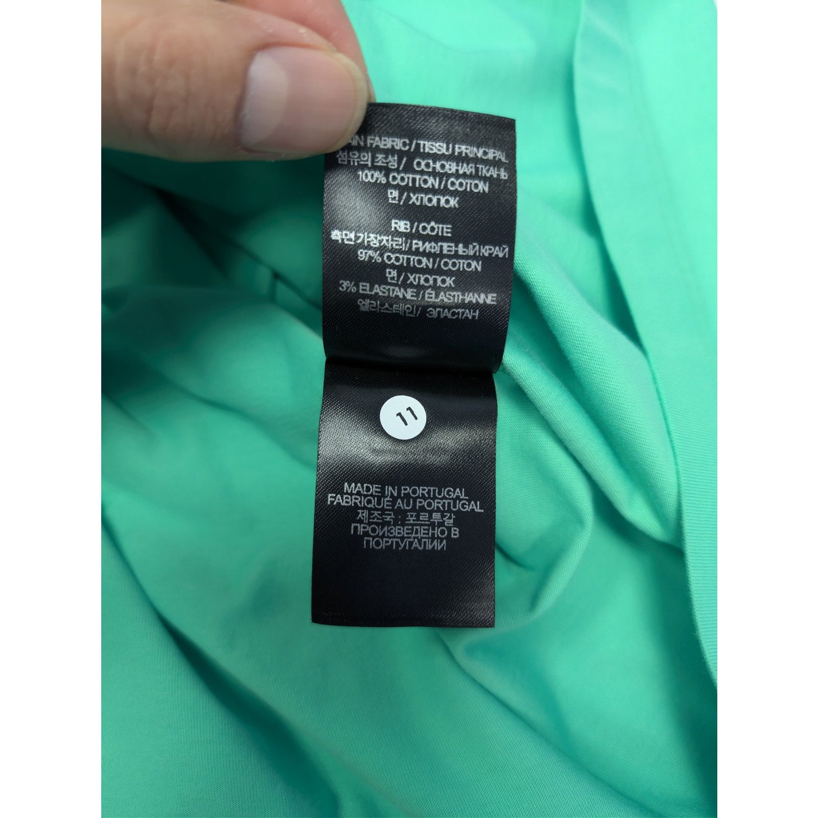 Vetements o1rshd1 Oval Logo Cropped Boxy T-Shirt in Green Size US L / EU 52-54 / 3 - 18 Thumbnail