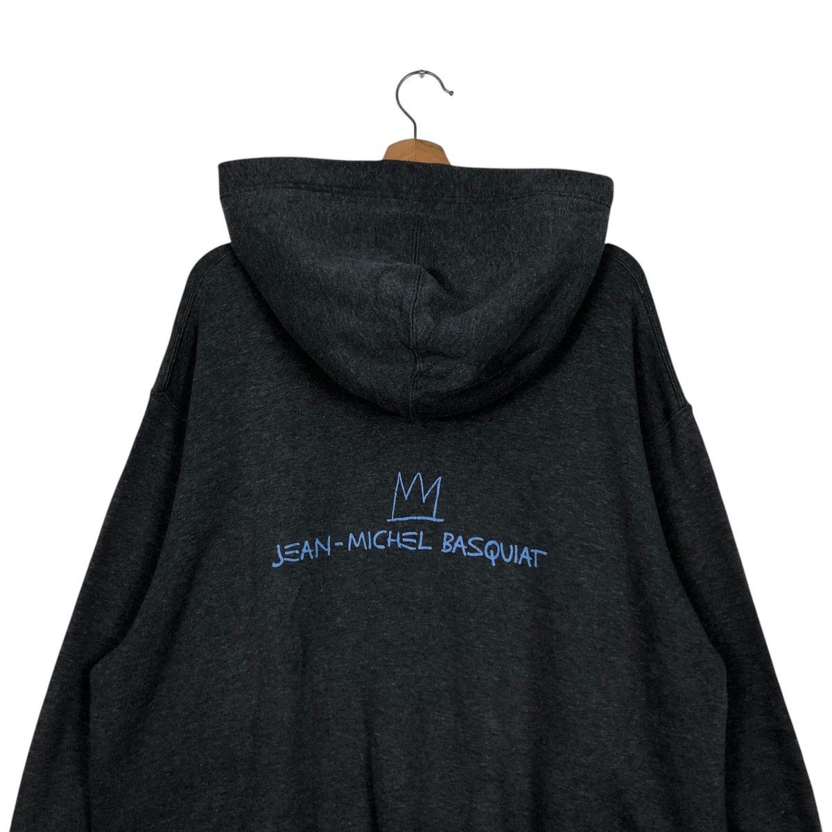 Japanese Brand 📌Vintage Hoodie Pull Over Jean Michel Basquiat Big Logo Size US XL / EU 56 / 4 - 12 Thumbnail