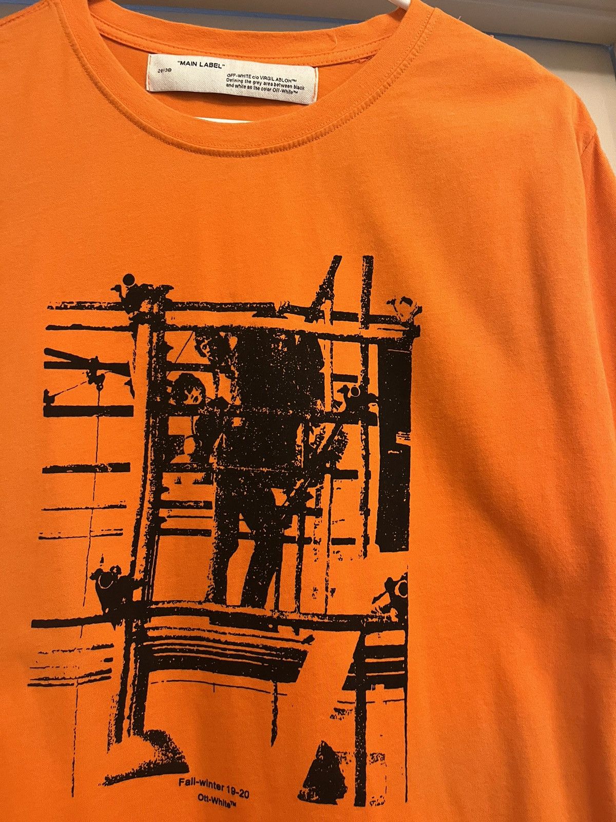 Off-White Off white main label t shirt Size US L / EU 52-54 / 3 - 4 Thumbnail