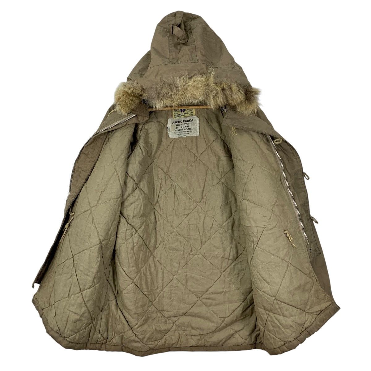 Vintage Vintage 80s CORINTH MFG CO Arctic Parka Flight Hooded Jacket Size US XL / EU 56 / 4 - 4 Thumbnail