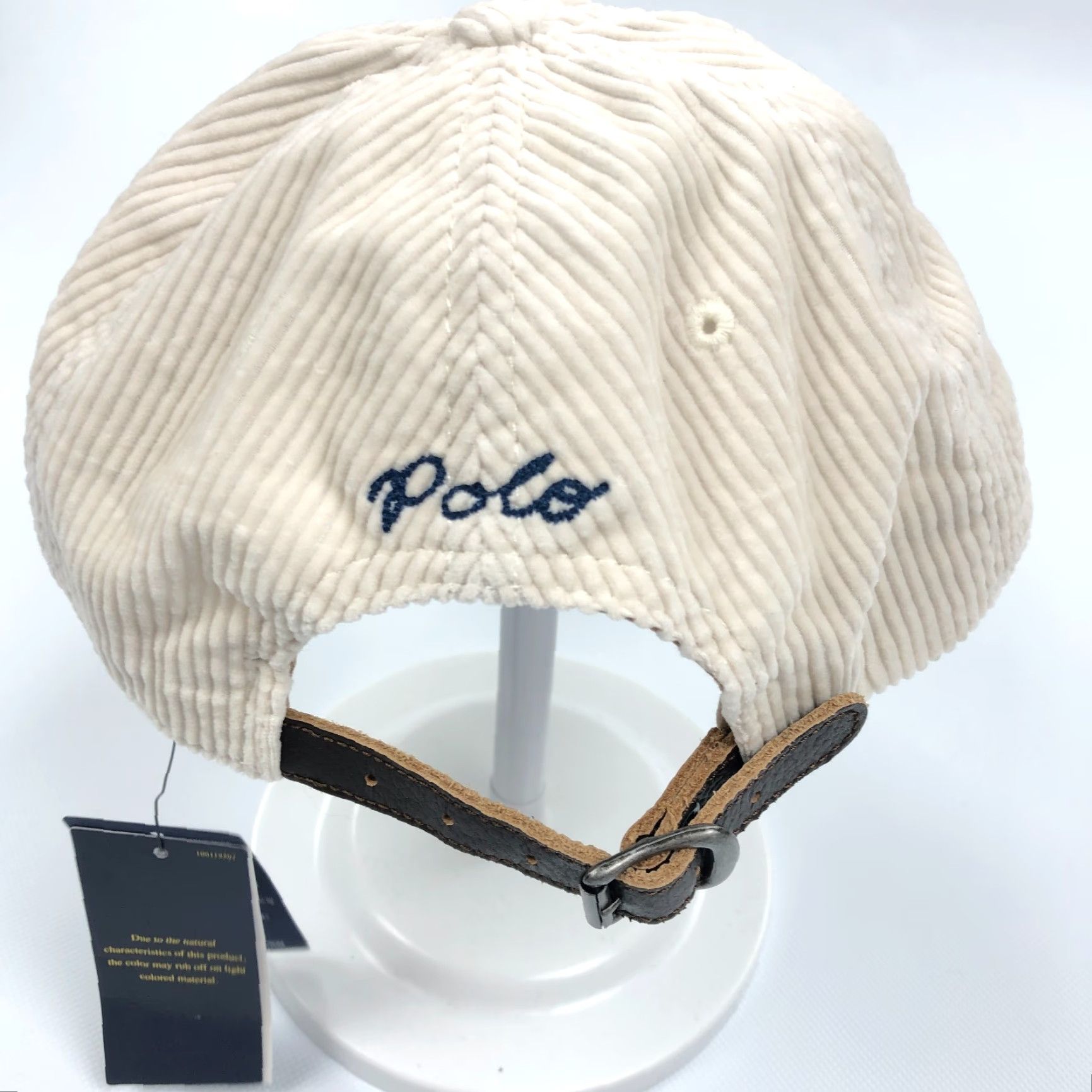 Polo Ralph Lauren Polo Ralph Lauren Hat Cap Corduroy Leather Patch Ski NEW Baseball Cap, One Size, Ivory, Men, Adjustable, Corduroy, Leather Patch, Polo Ralph Lauren Size US M / EU 48-50 / 2 - 4 Thumbnail