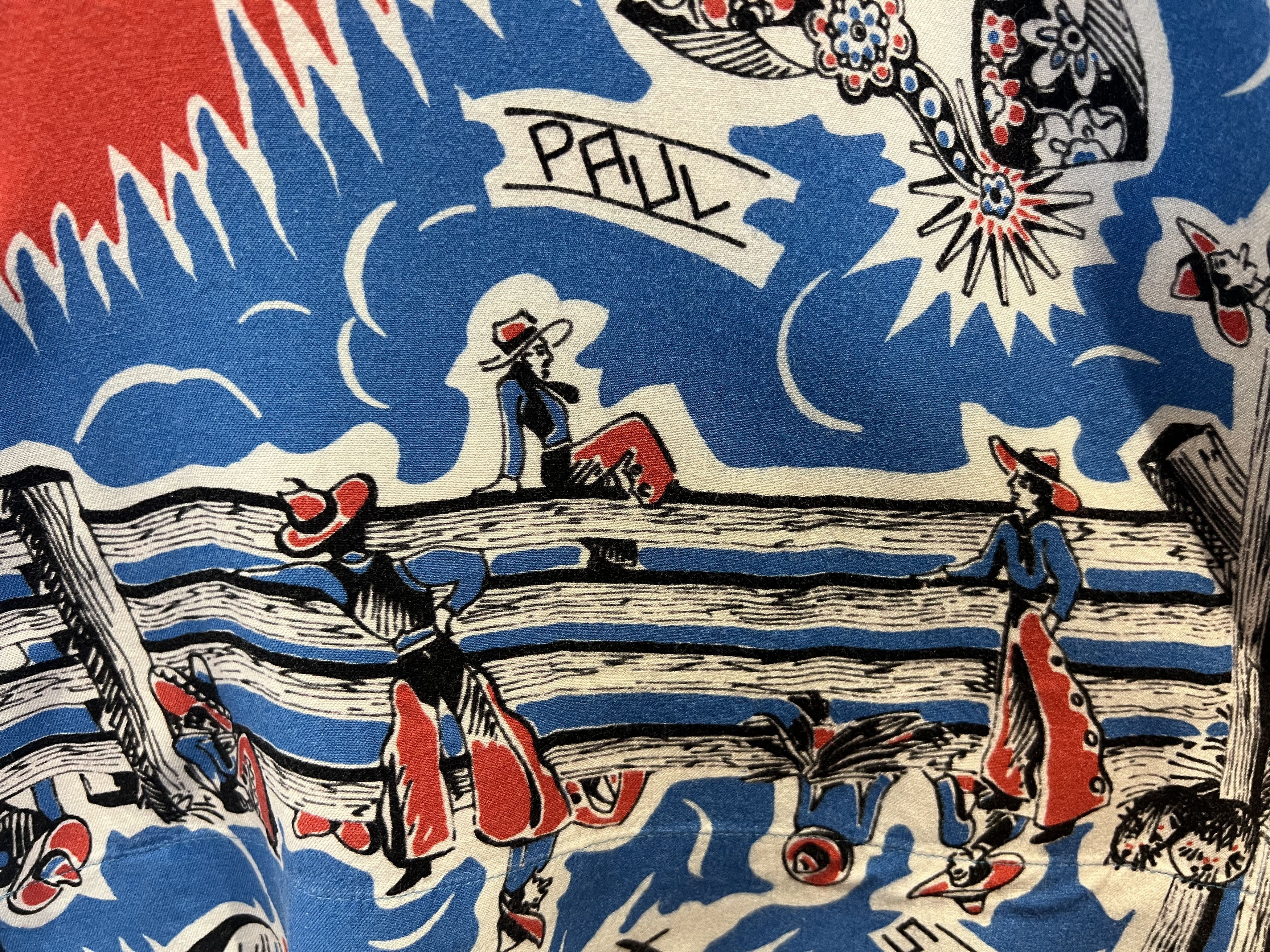 Paul Smith Cowboy print short sleeve shirt Size US L / EU 52-54 / 3 - 5 Thumbnail
