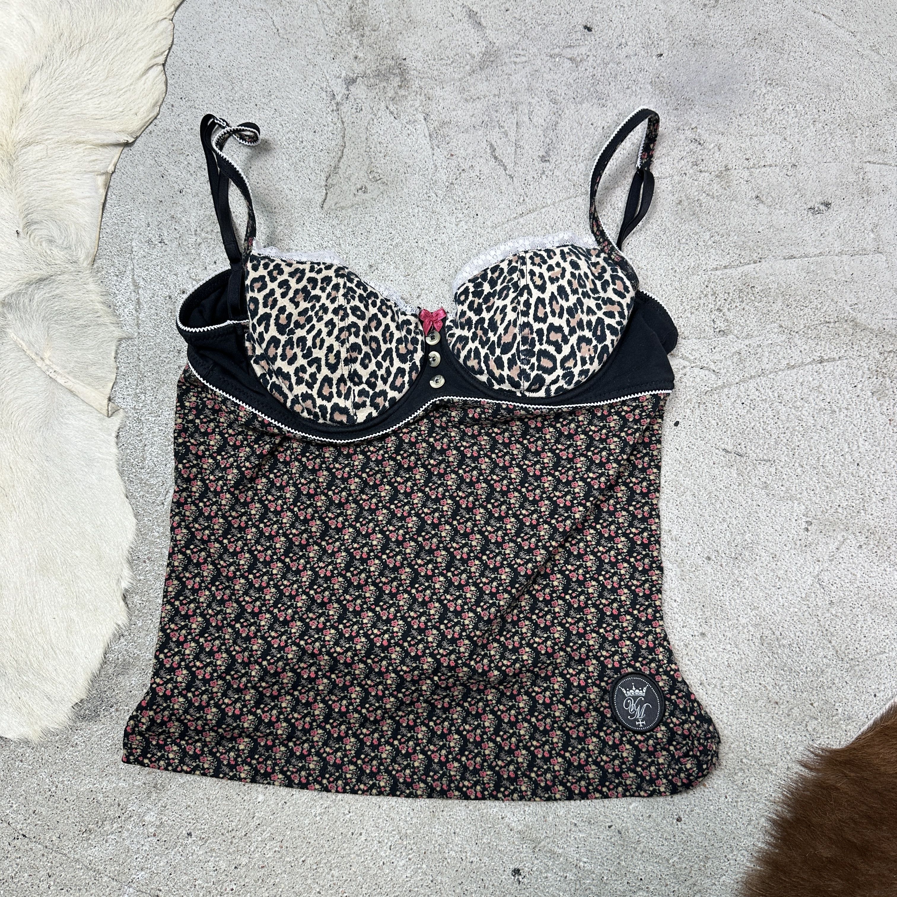 Vintage Vintage Avant Garde Old Money Vive Maria Cheetah Top Y2K Size L / US 10 / IT 46 - 2 Thumbnail