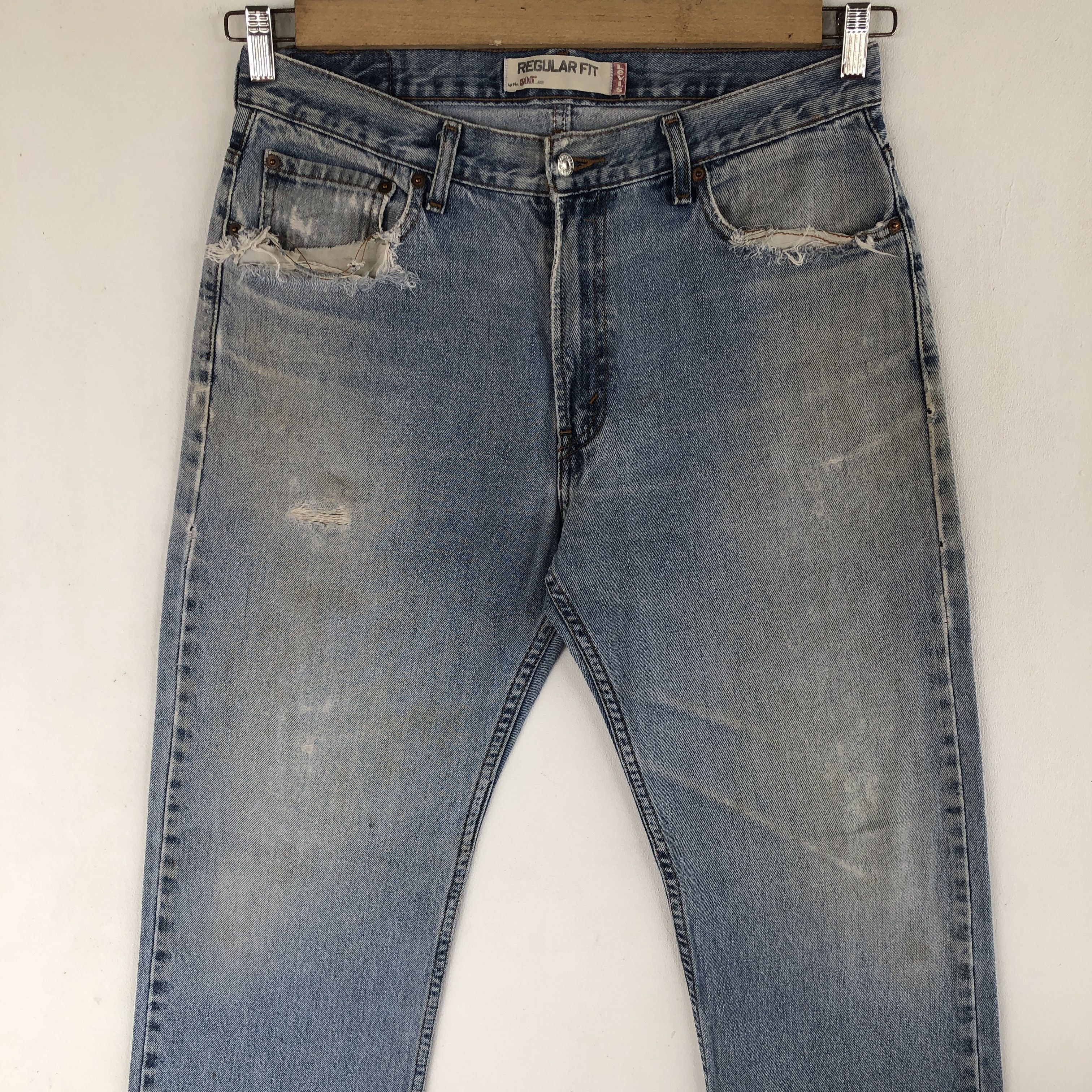 Levi's Vintage Levis Distressed Jeans Levi's 505 Denim Pants Size US 32 / EU 48 - 3 Thumbnail
