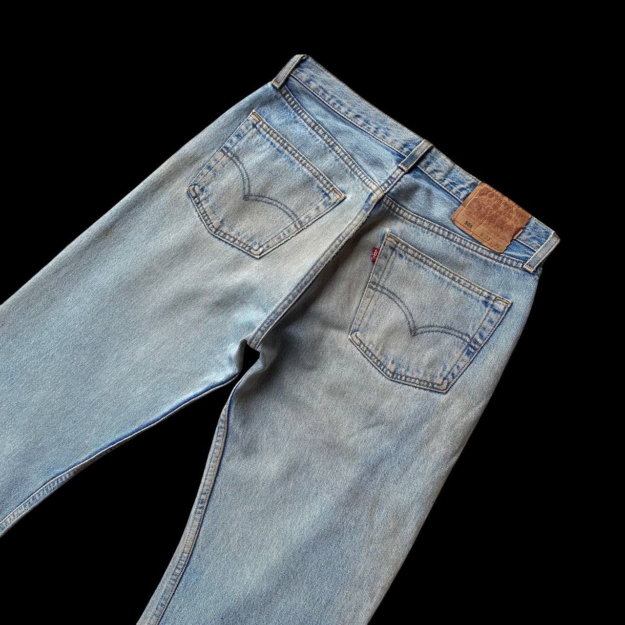 Levi's Vintage Clothing VINTAGE 00S LEVIS 501 DISTRESSED DENIM W32X29"(J09-03) Size US 32 / EU 48 - 2 Thumbnail
