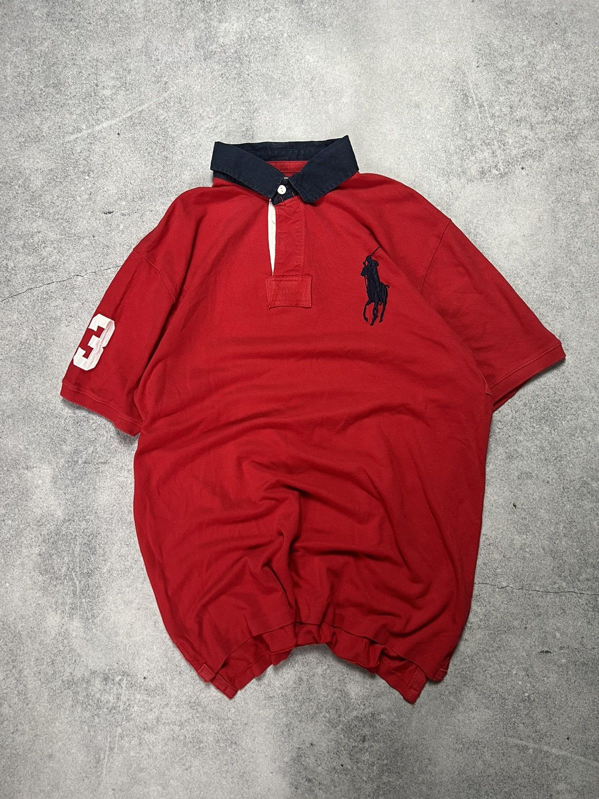 Ralph Lauren Vintage Polo Ralph Lauren Rugby Tee Shirt Y2K style 3 Size US XXL / EU 58 / 5 - 1 Thumbnail