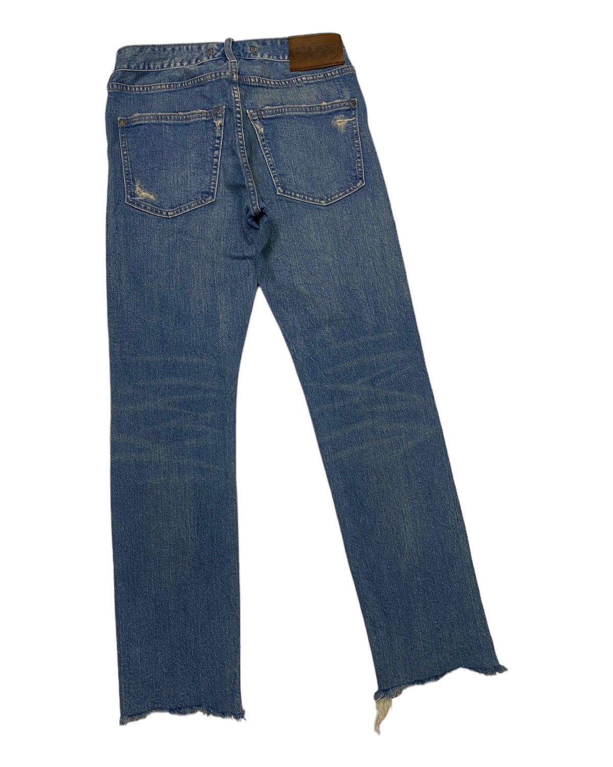 If Six Was Nine × Japanese Brand × Le Grande Bleu (L.G.B.) 🔥GOA NIMES SELVEDGE DISTRESS CUT LEG DENIM JEANS Size 26" / US 2 / IT 38 - 5 Thumbnail