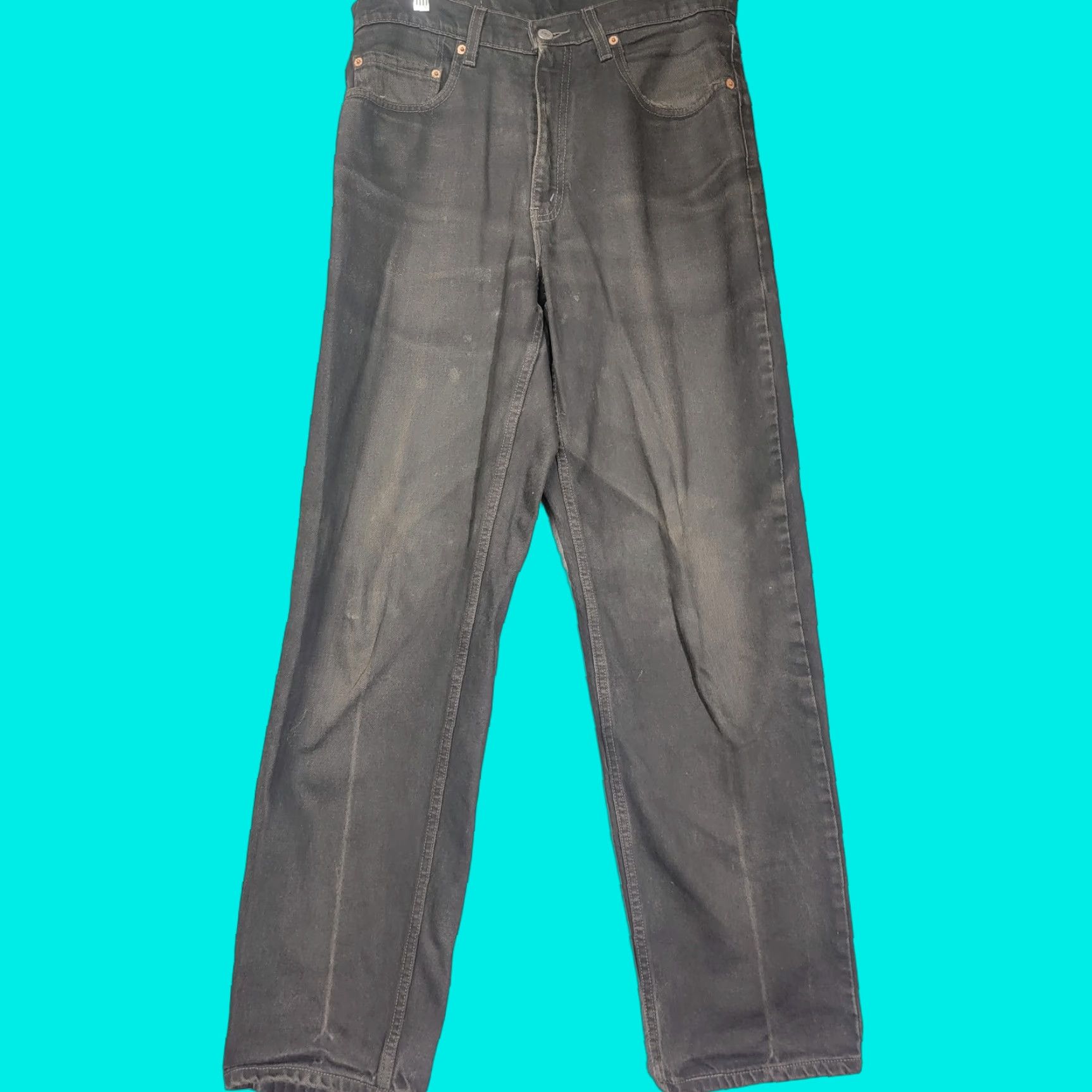 Levi's VINTAGE Levi’s 550 Jeans Relaxed Fit Black Size 33x32 Made In USA Men 90s USA Levi’s 550 Jeans Black Relaxed Fit 33x32 Men Size US 33 - 1 Thumbnail