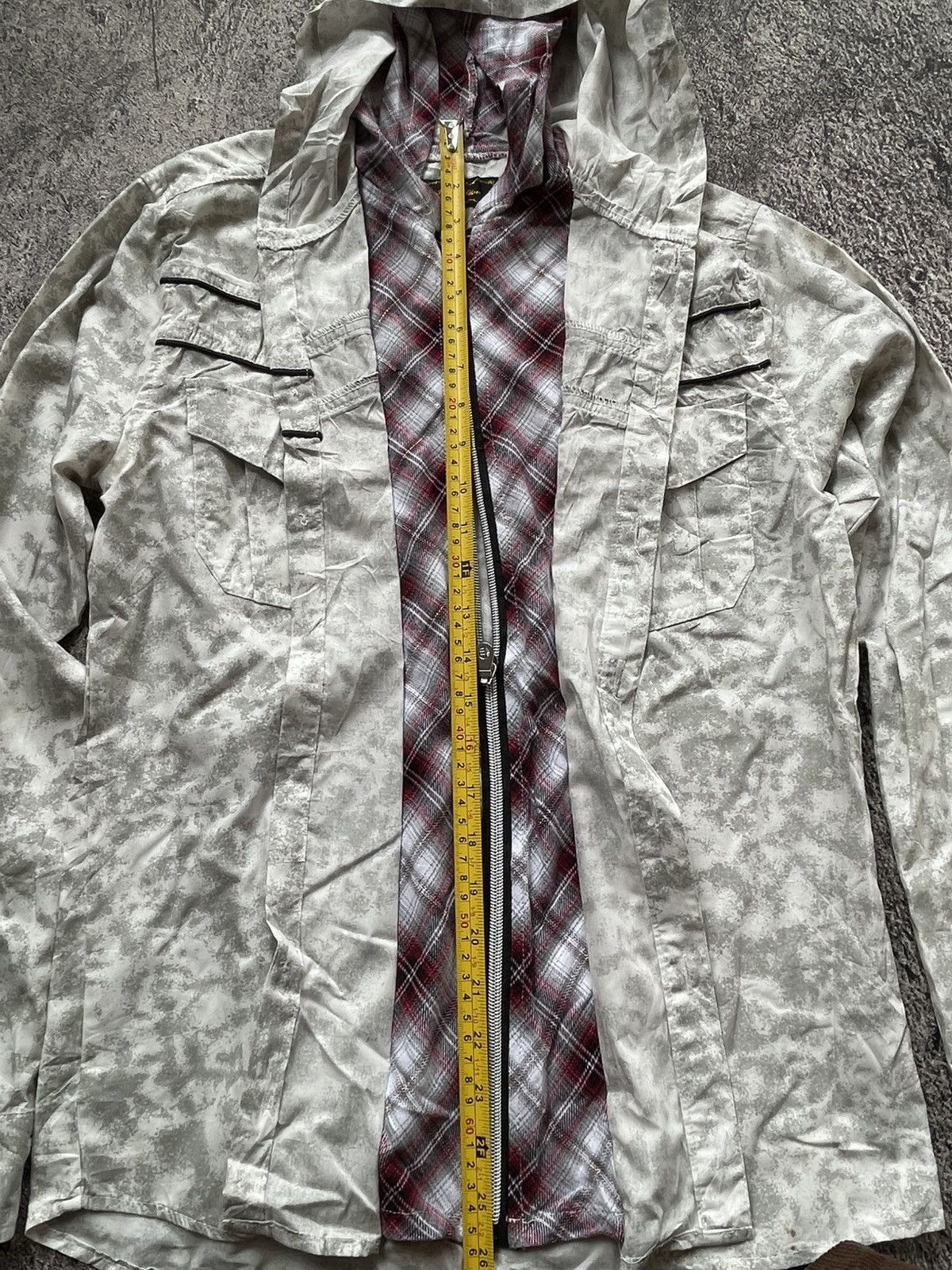 Japanese Brand Y2K 31040 Homme double layer acid wash shirt Size US M / EU 48-50 / 2 - 11 Thumbnail