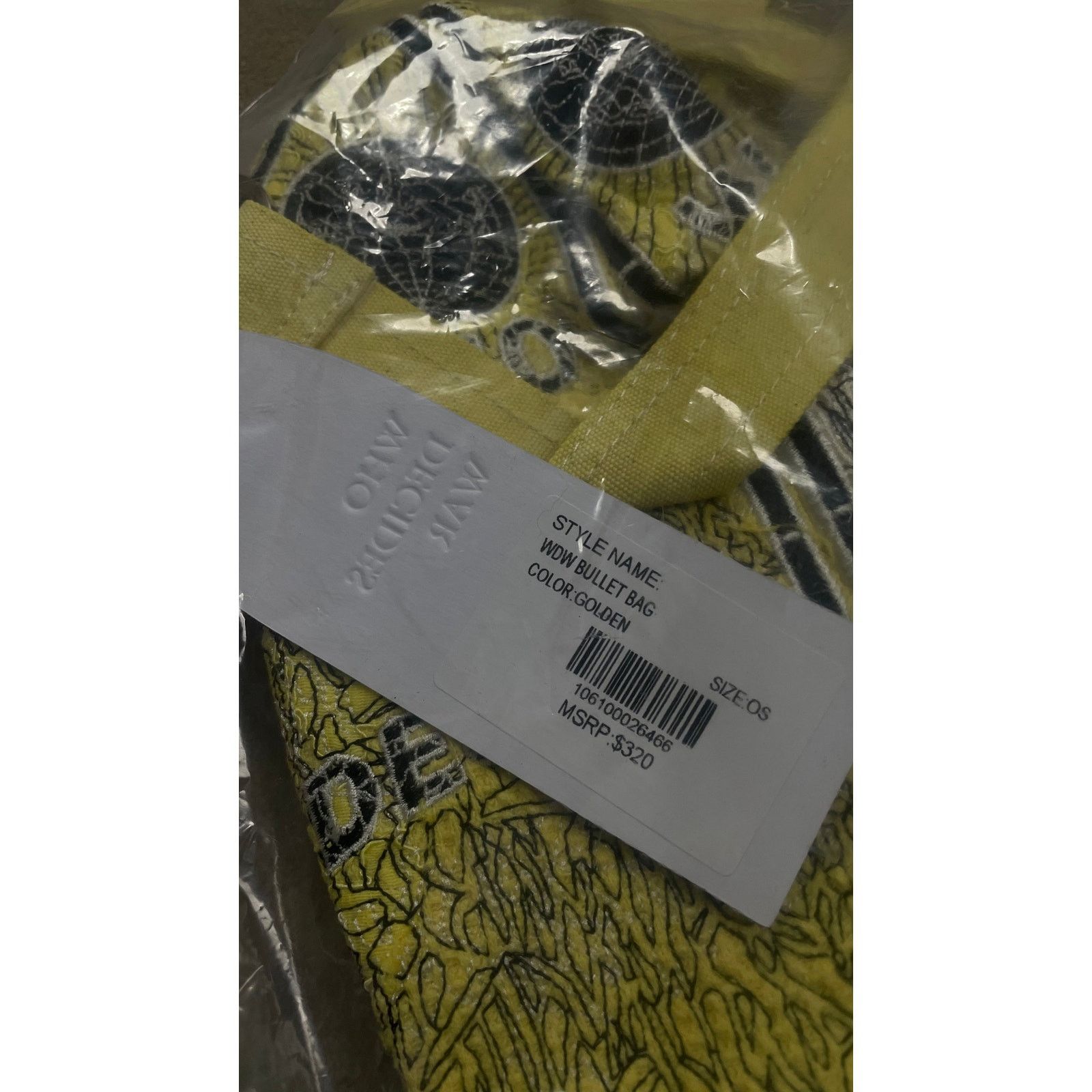 Who Decides War WDW Bullet Bag Yellow New Size ONE SIZE - 5 Thumbnail