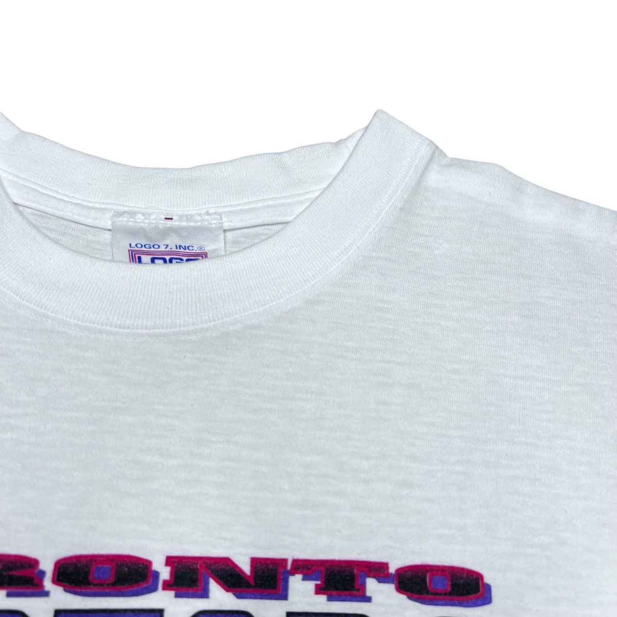 Logo 7 Vintage 1994 NBA Toronto Raptors Logo 7 Big Print T-Shirt Size US L / EU 52-54 / 3 - 5 Thumbnail