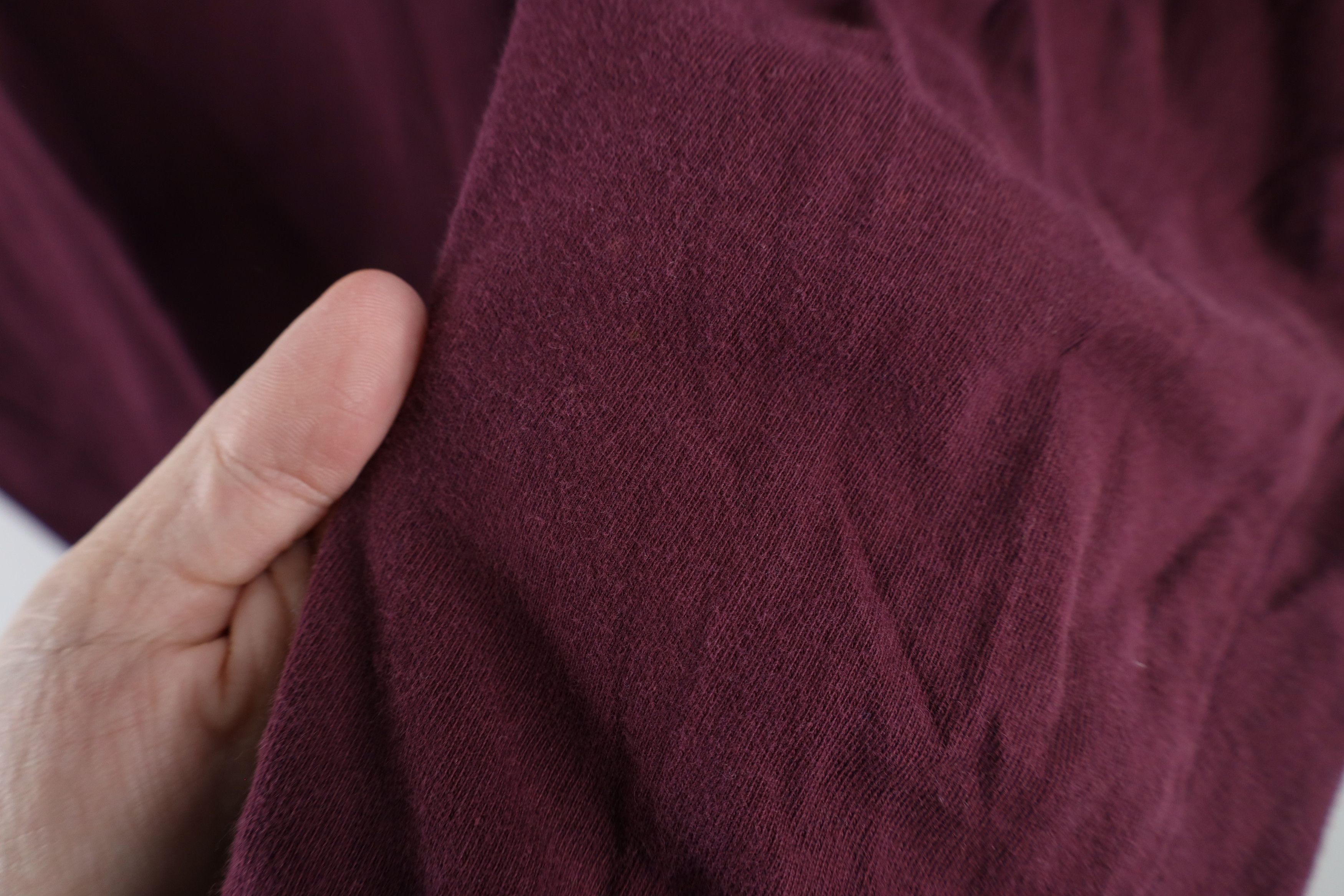 Vintage Vintage 90s Streetwear Long Sleeve Henley T-Shirt Maroon Size US XXL / EU 58 / 5 - 7 Thumbnail