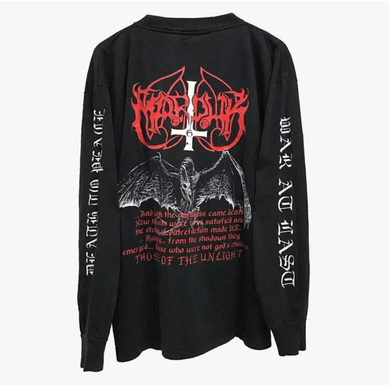 Japanese Brand 7 Harajuku Vintage Oversized T-shirts Gothic Loose Long Size US L / EU 52-54 / 3 - 2 Thumbnail