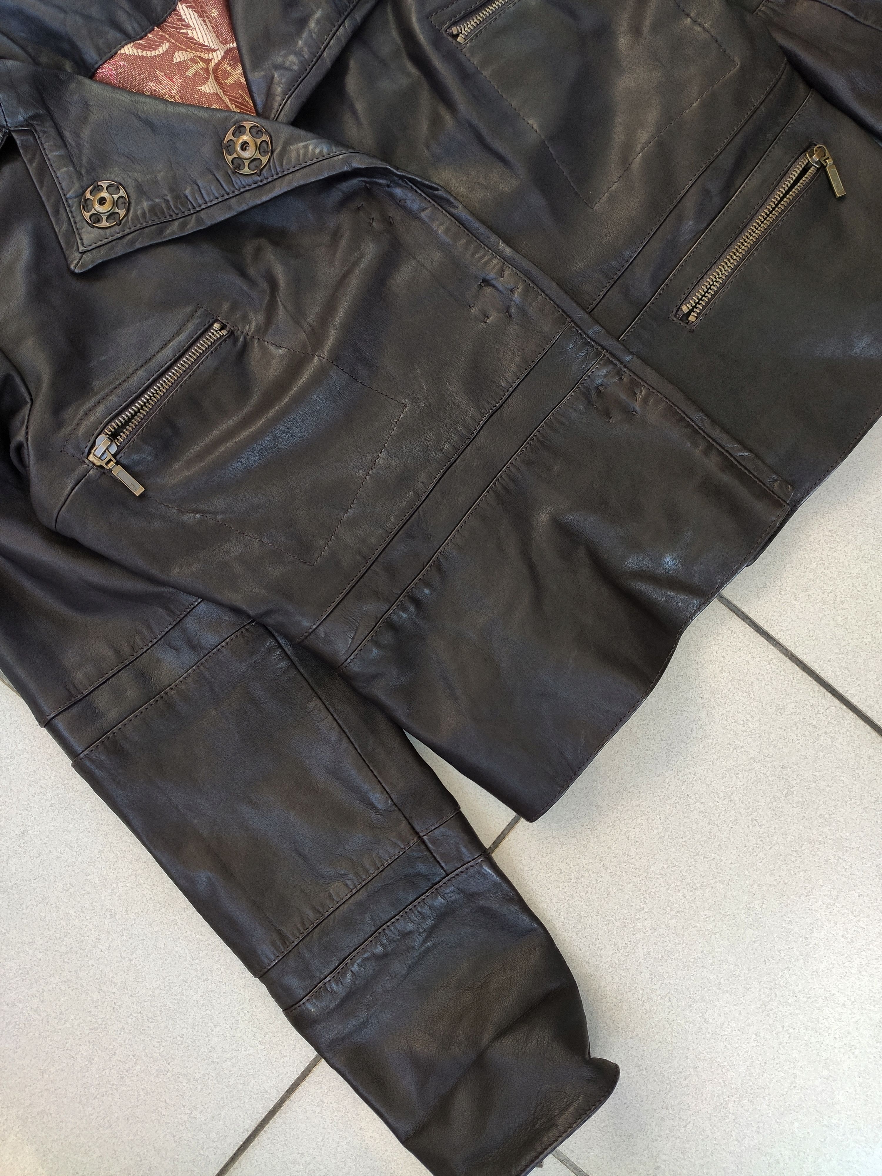 Vintage Vintage leather biker jacket women black y2k archive Size L / US 10 / IT 46 - 3 Thumbnail