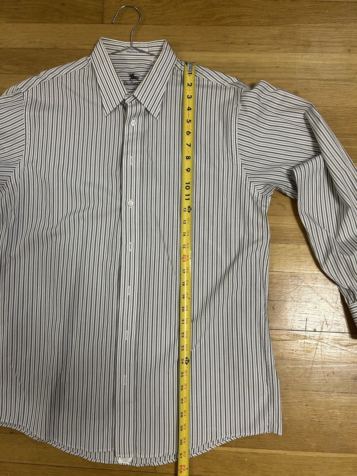 Burberry Vintage Burberry Grey striped Button up Size US M / EU 48-50 / 2 - 4 Thumbnail