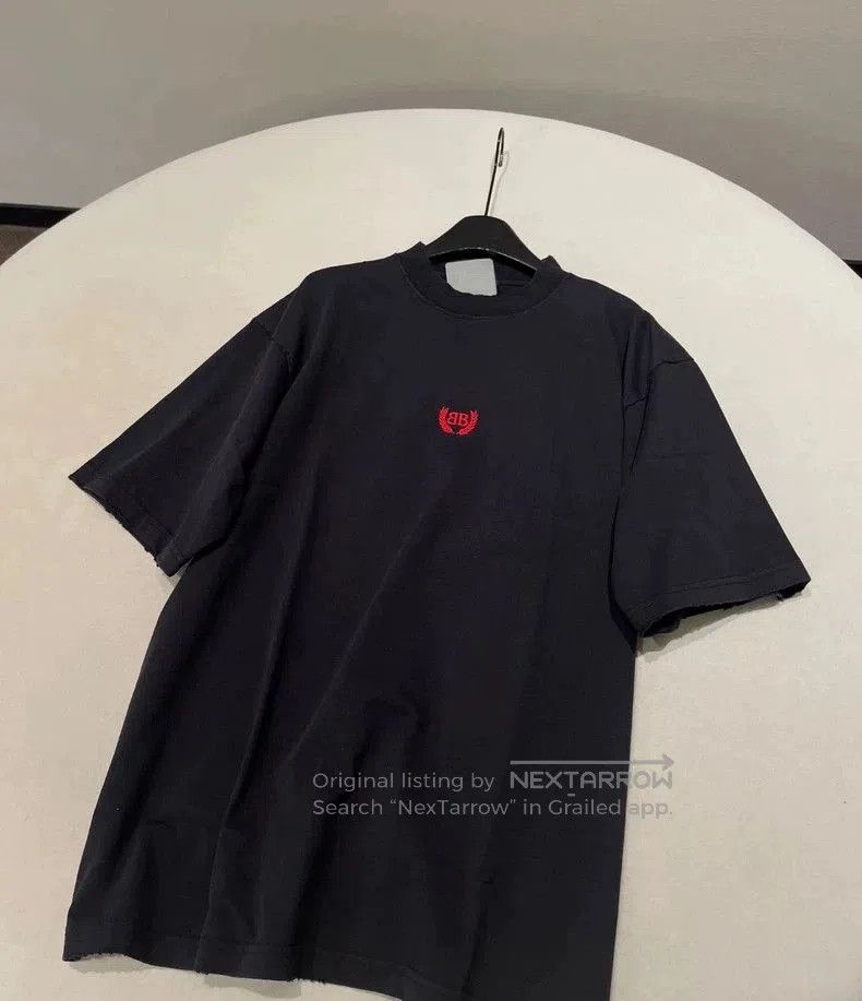 Balenciaga Balenciaga 25SS Black Wheat Ear BB Embroidery T-shirt. Size US M / EU 48-50 / 2 - 1 Thumbnail
