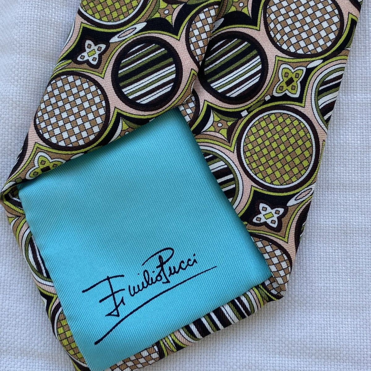 Vintage Emilio Pucci silk tie Size ONE SIZE - 4 Thumbnail