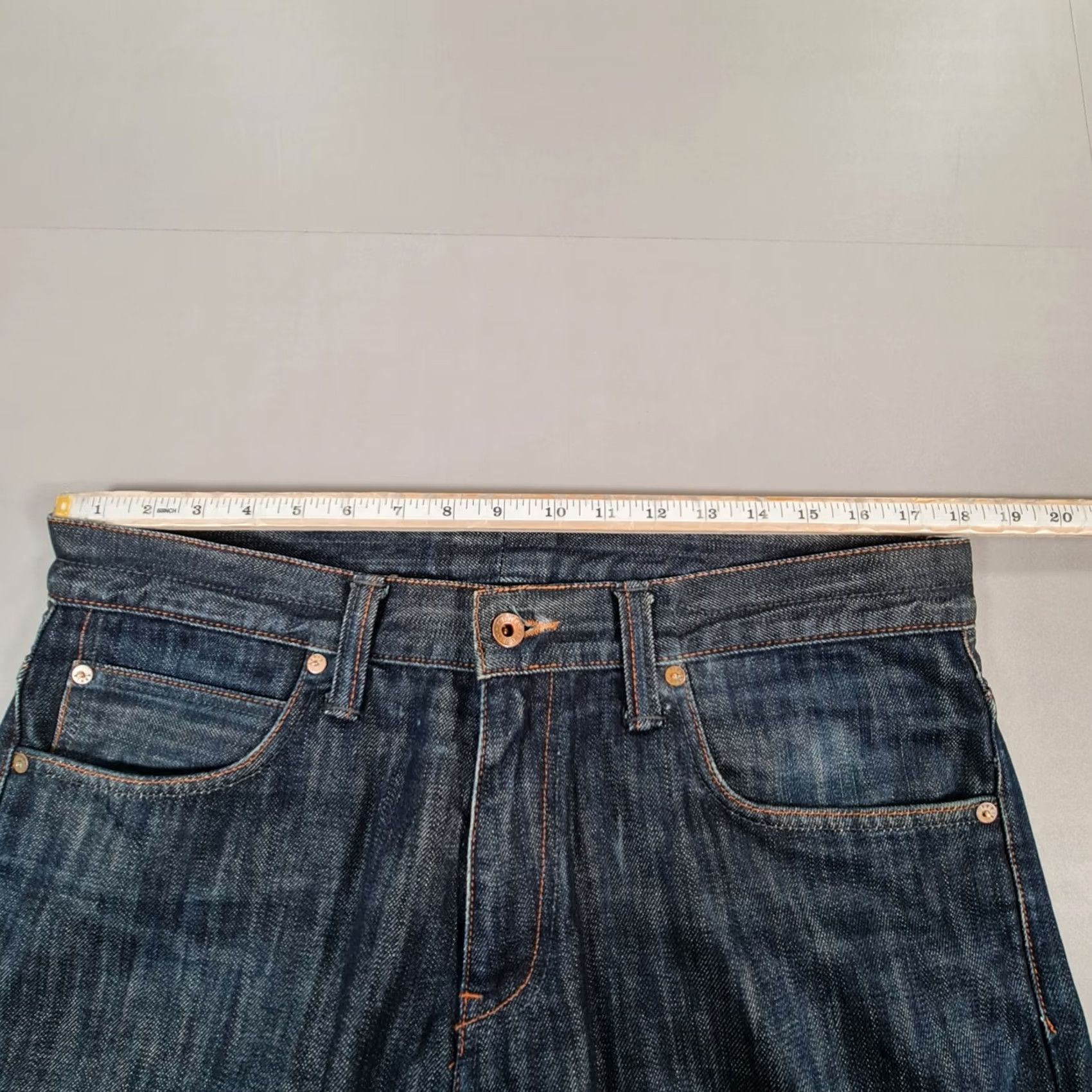 Edwin Folk x Edwin EF-62 Mens Jeans Blue W36 L32 Regular Fit Straight Leg Denim Size US 36 / EU 52 - 5 Thumbnail