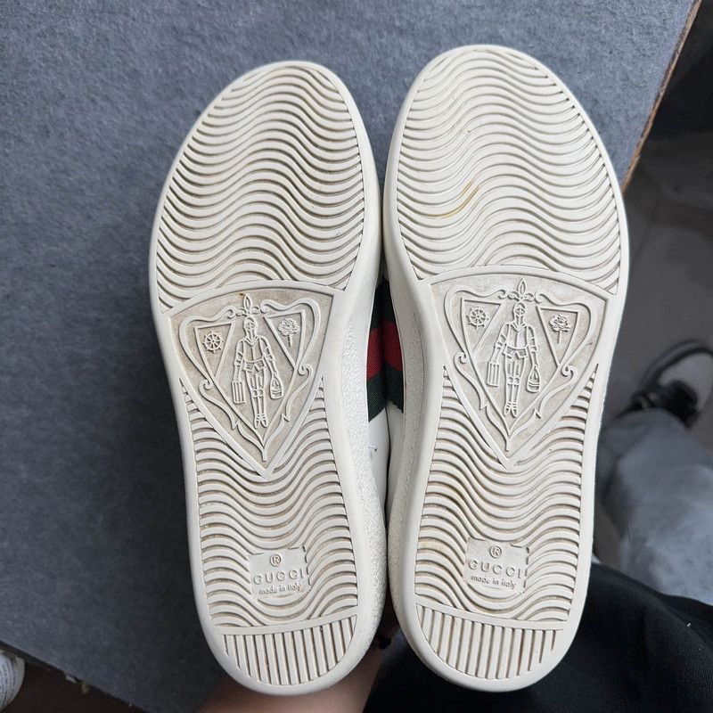 Gucci Gucci Ace Tiger Embroidery White Sneakers Size US 8 / EU 41 - 4 Thumbnail
