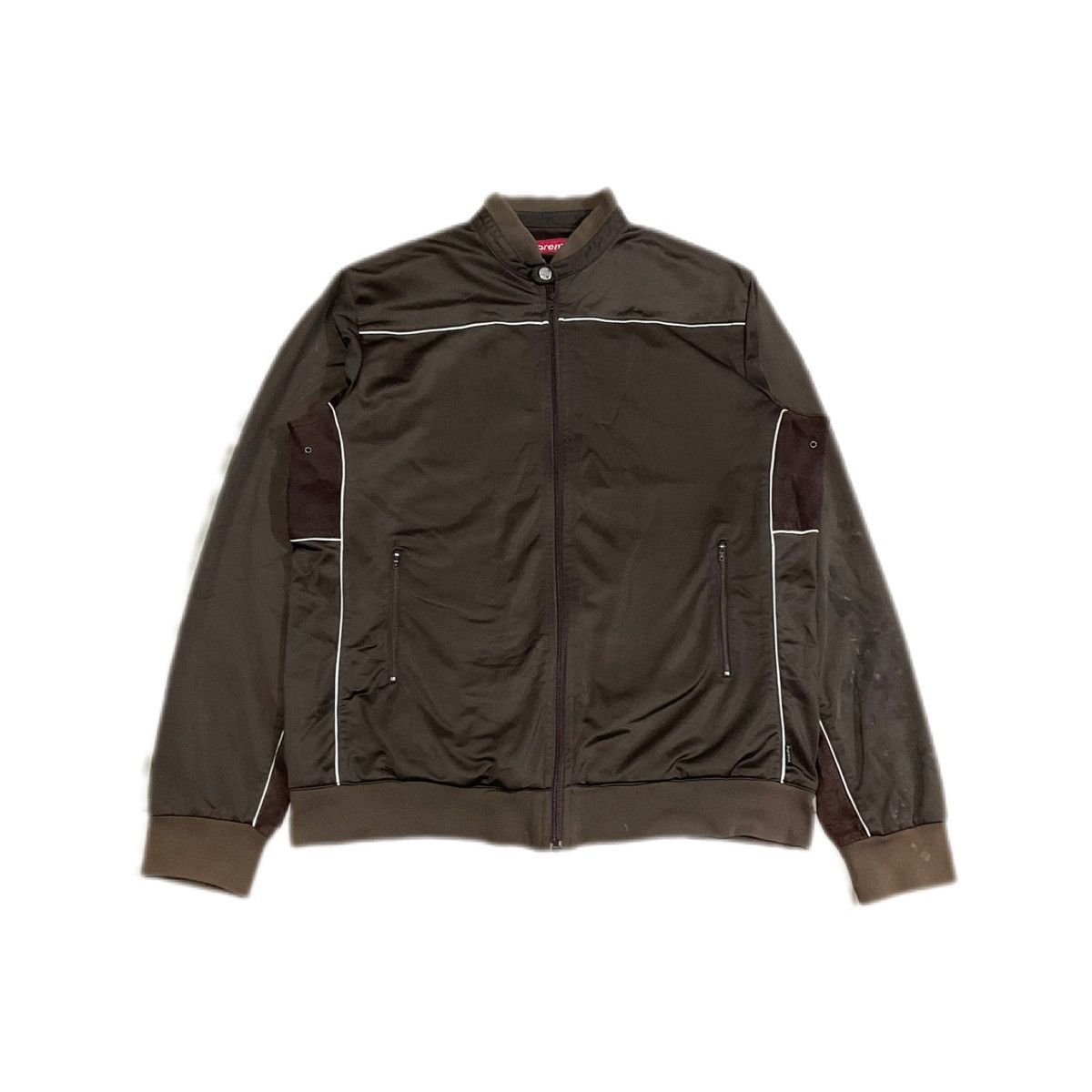 Supreme 🔥Archived Ss02 Supreme Brown Cement Jersey Jacket Size US XL / EU 56 / 4 - 1 Thumbnail