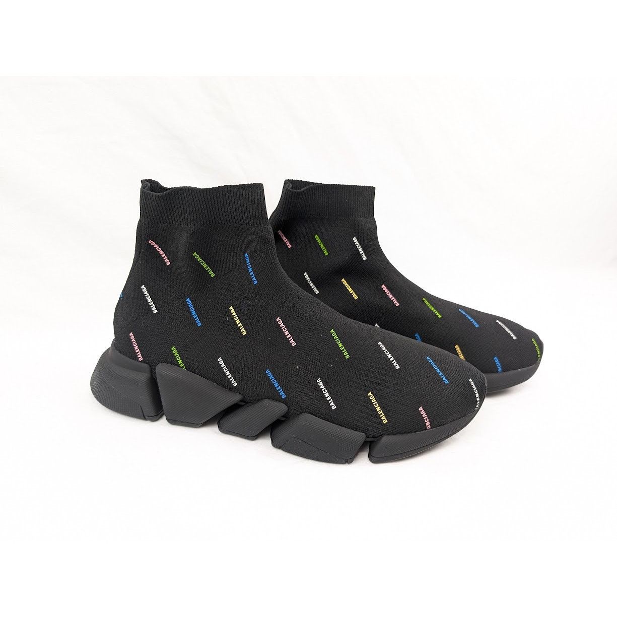 Balenciaga o1rshd1 Q:4/ Recycled Speed 2.0 Low-Top Sneakers Black Size US 12 / EU 45 - 16 Thumbnail