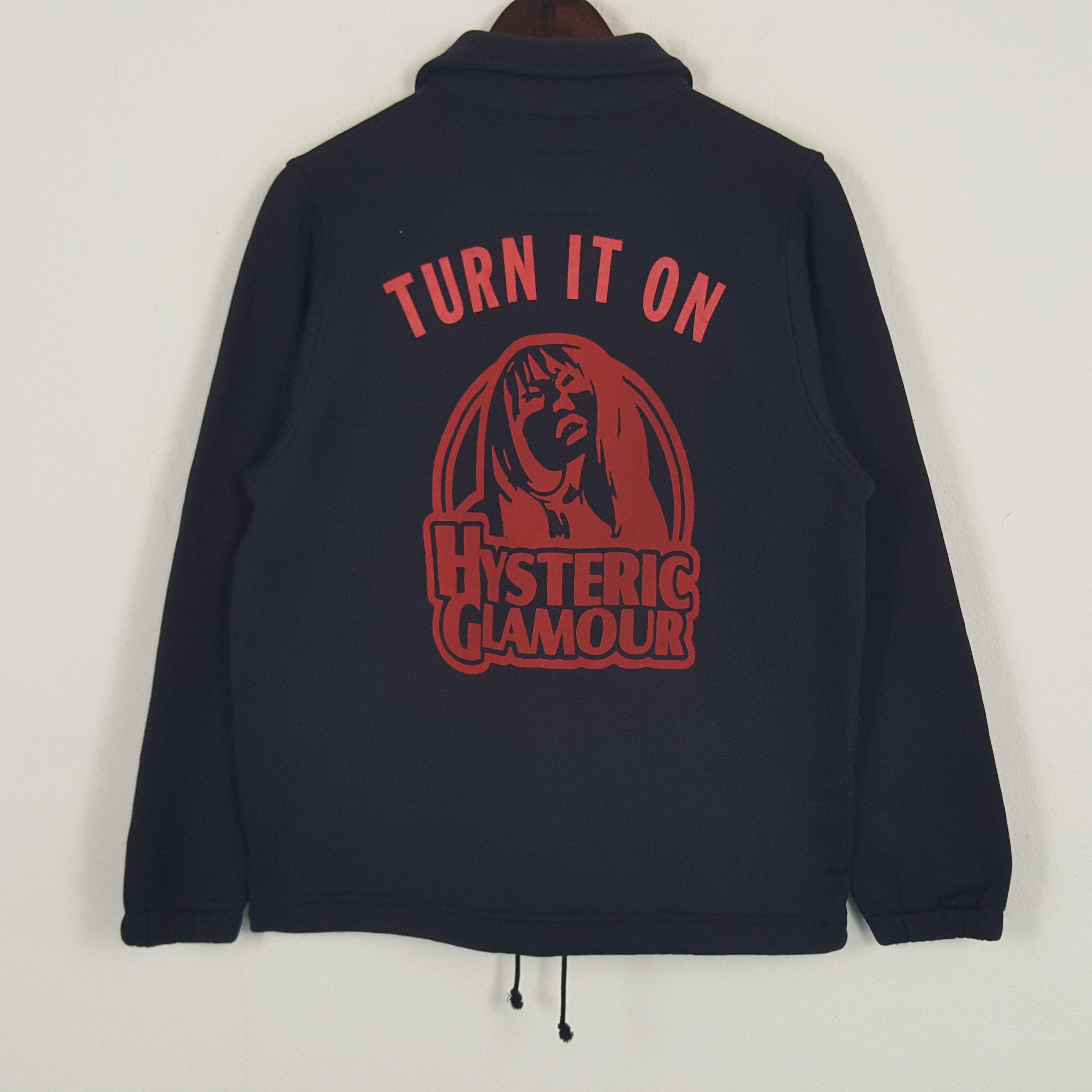 Hysteric Glamour × Japanese Brand × Vintage Vintage Hysteric Glamour Turn It On Custom Varsity Jacket Size L / US 10 / IT 46 - 1 Thumbnail