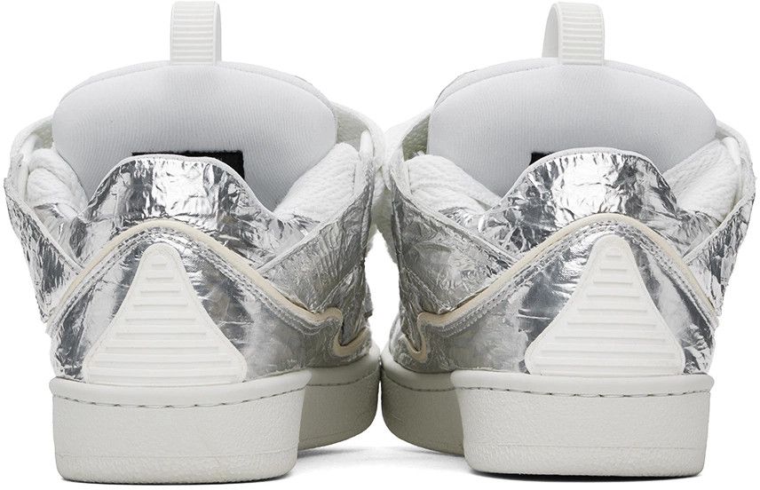Lanvin Curb Metallic Effect Sneakers in Silver Size US 11 / EU 44 - 2 Thumbnail