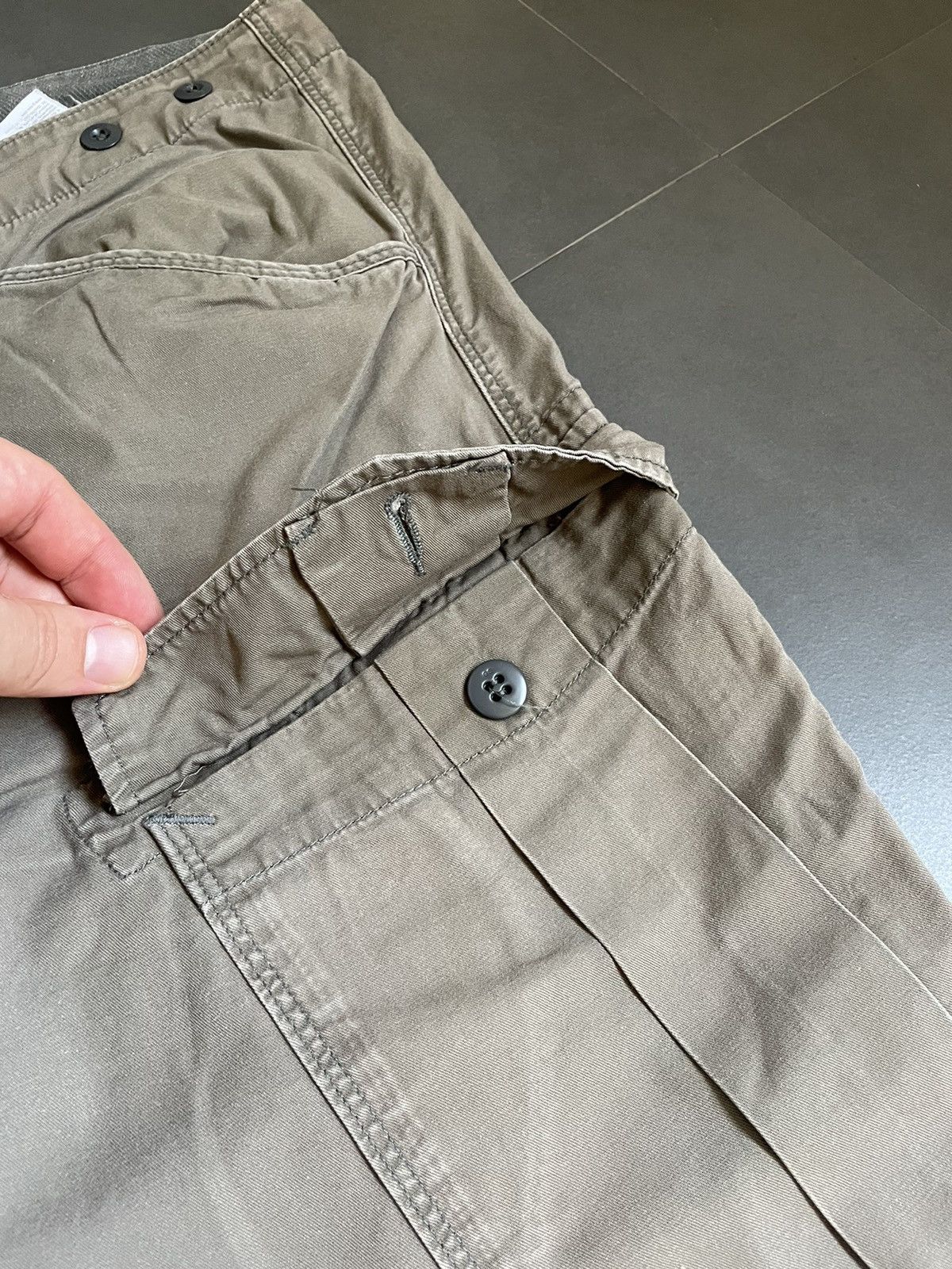 20471120 × G-Star × Vintage G-Star Raw Faded Flared Cargo Work Pants Y2K Carhartt style Size US 33 - 6 Thumbnail