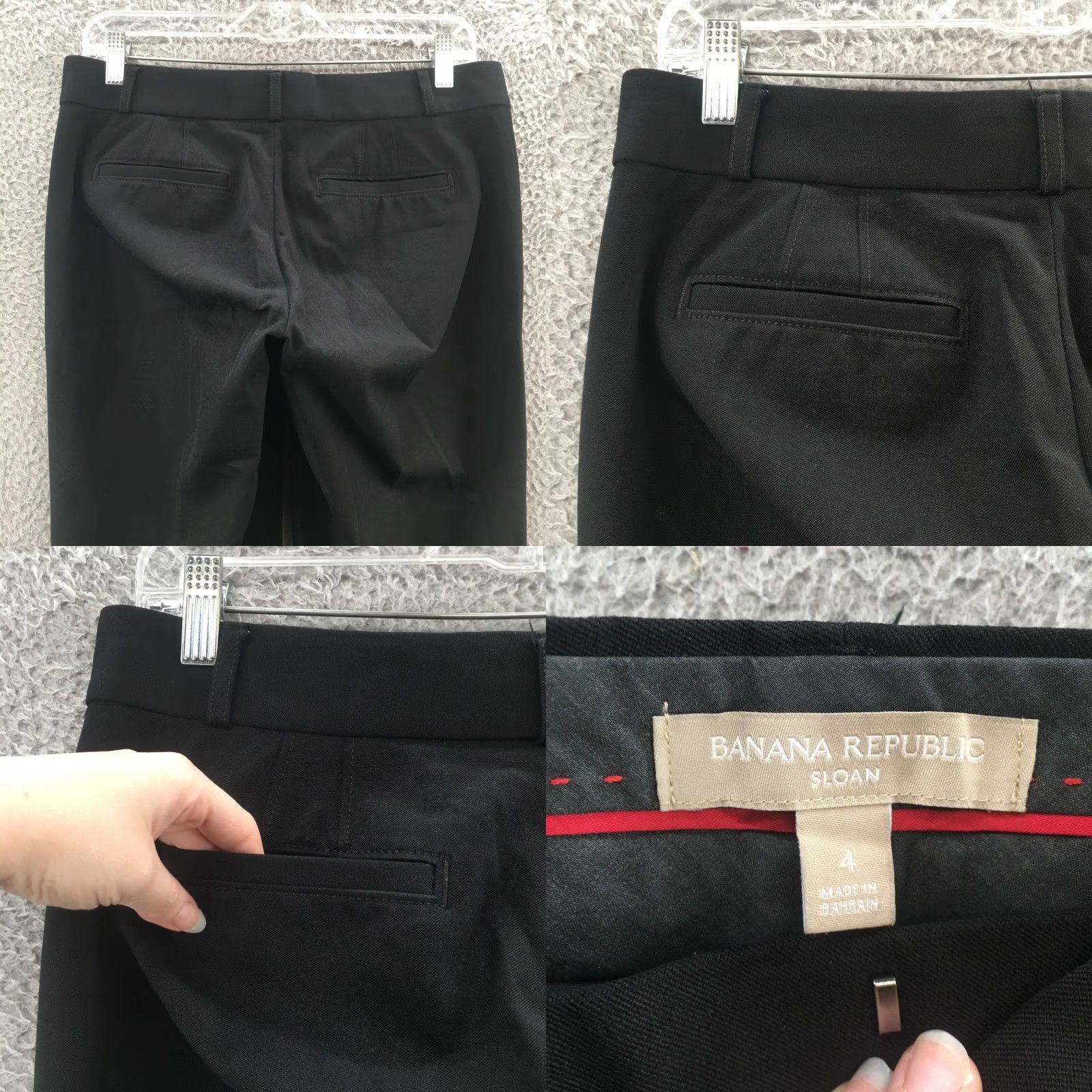 Banana Republic Banana Republic Sloan Trousers Dress Pants Womens 4 Black Low Rise Regular 32x27 Skinny Navy? (Color known: Black) Size 27" / US 4 / IT 40 - 9 Thumbnail