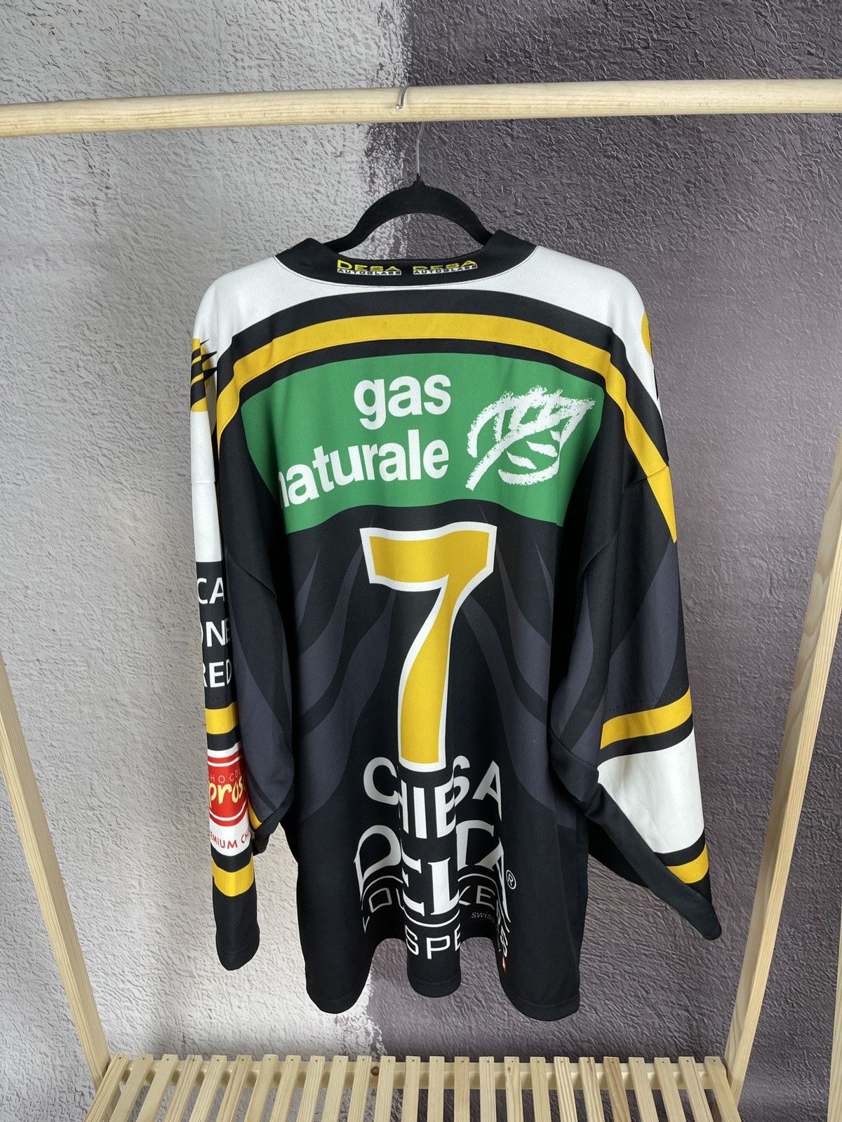 Vintage Interhockey vintage HC Lugano #7 Alessandro Chiesa jersey Size US XXL / EU 58 / 5 - 3 Thumbnail