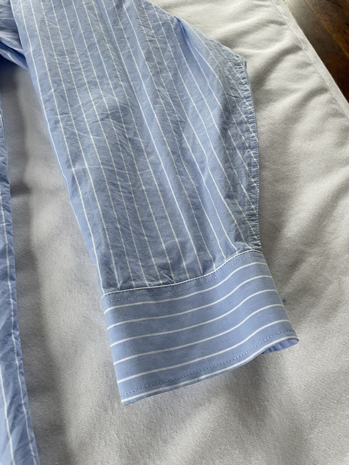 Stussy × Wales Bonner Stussy x Wales Bonner Poplin Shirt - FW25 Size 42L - 15 Thumbnail