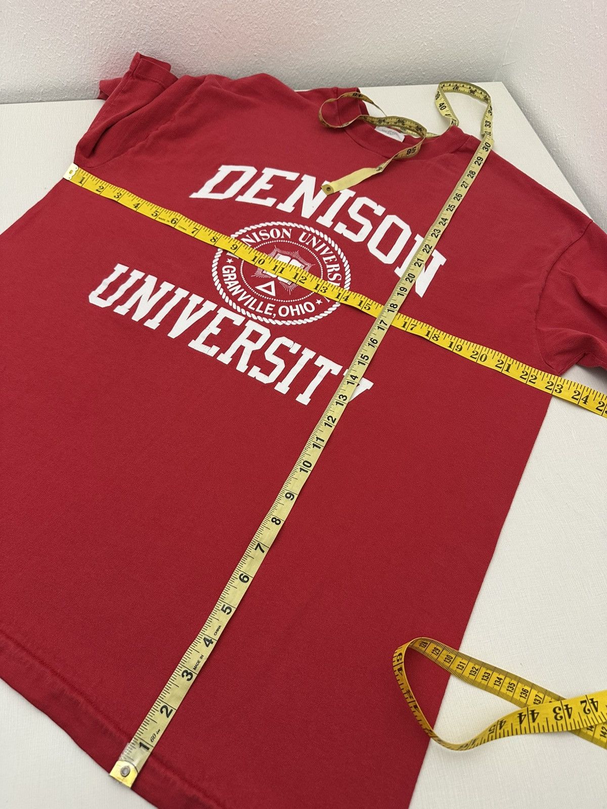 Other Vintage 80s Denison University Tshirt Single Stitch USA Made Size US XXL / EU 58 / 5 - 6 Thumbnail
