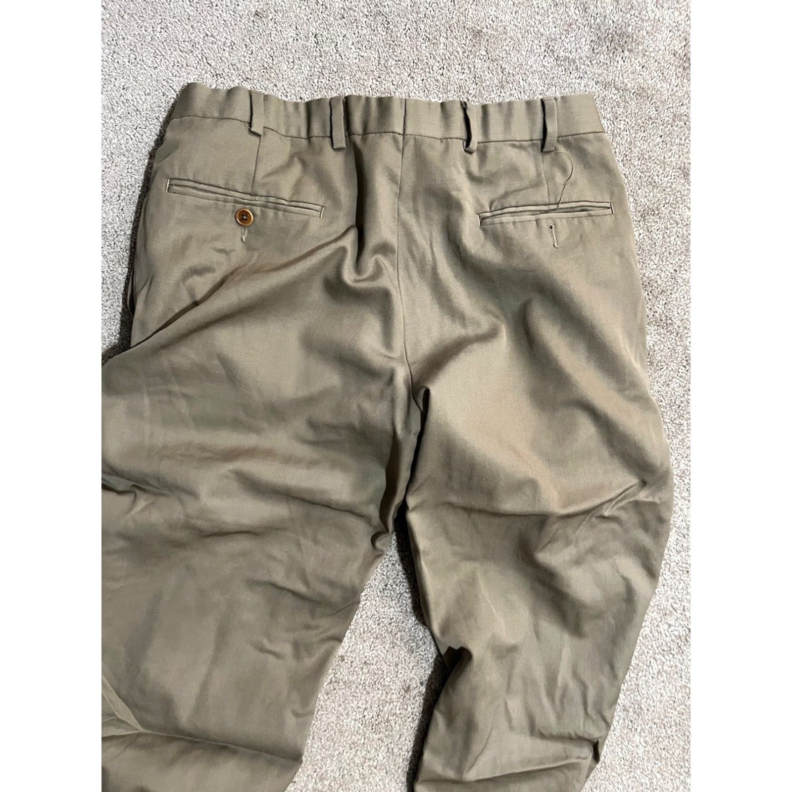 Brooks Brothers Brooks Brothers Madison Dress Pants Wool Green Hemmed Mens Sz 34x25 Size US 34 / EU 50 - 5 Thumbnail
