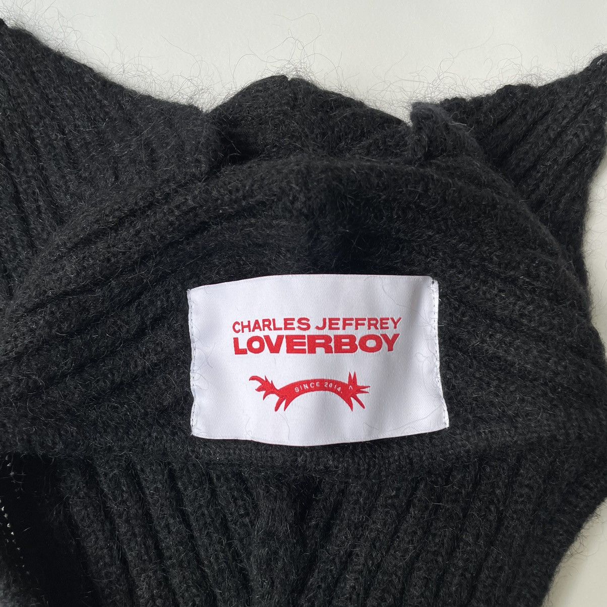 Charles Jeffrey LOVERBOY Black Mohair Ears Balaclava Sweater Size US XL / EU 56 / 4 - 6 Thumbnail