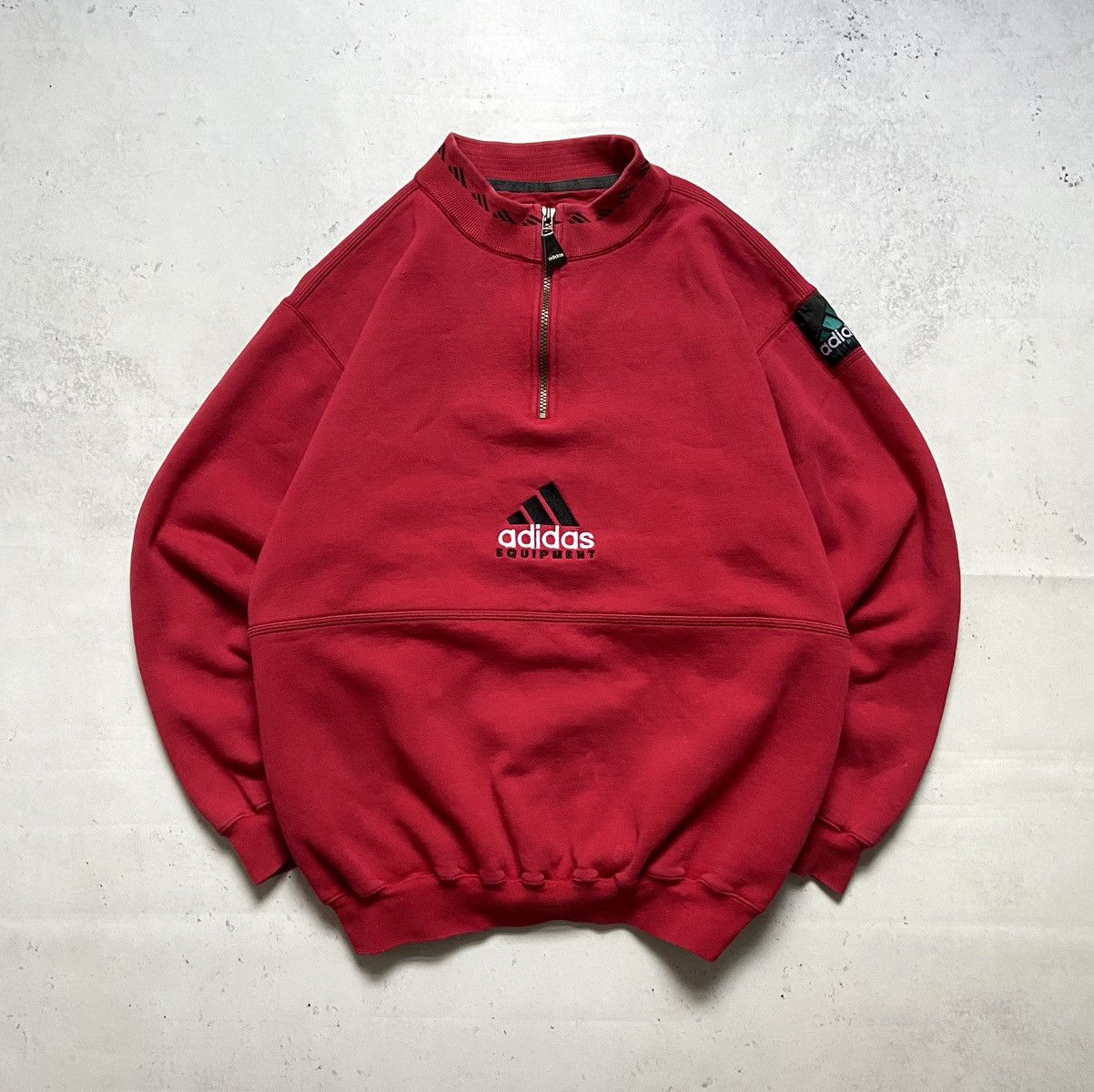 Red adidas equipment discount sweatshirt