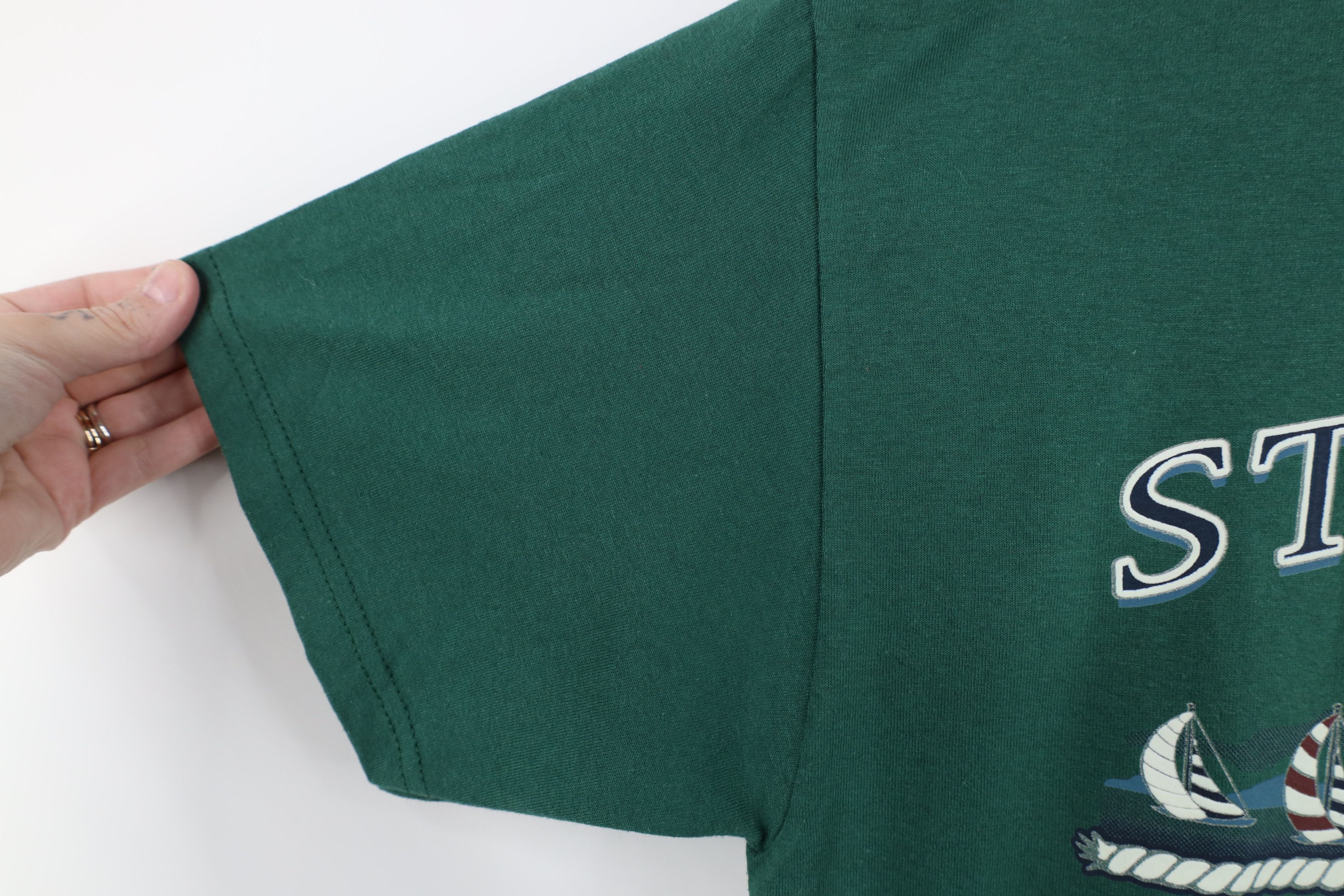 Vintage Vintage 90s Streetwear Thomas Virgin Islands Sailing T-Shirt Size US M / EU 48-50 / 2 - 9 Thumbnail