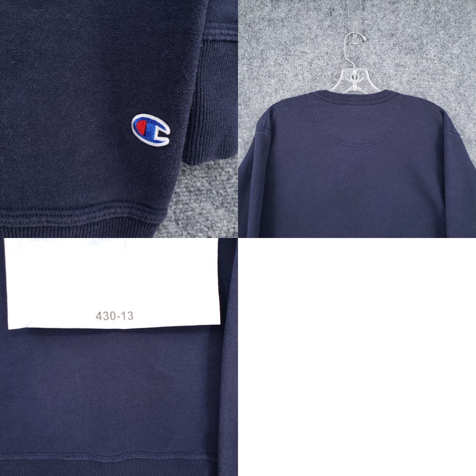 Champion Champion Sweatshirt Mens S Small Blue Crew Neck Pullover Fleece Spell Out Logo Size US S / EU 44-46 / 1 - 9 Thumbnail