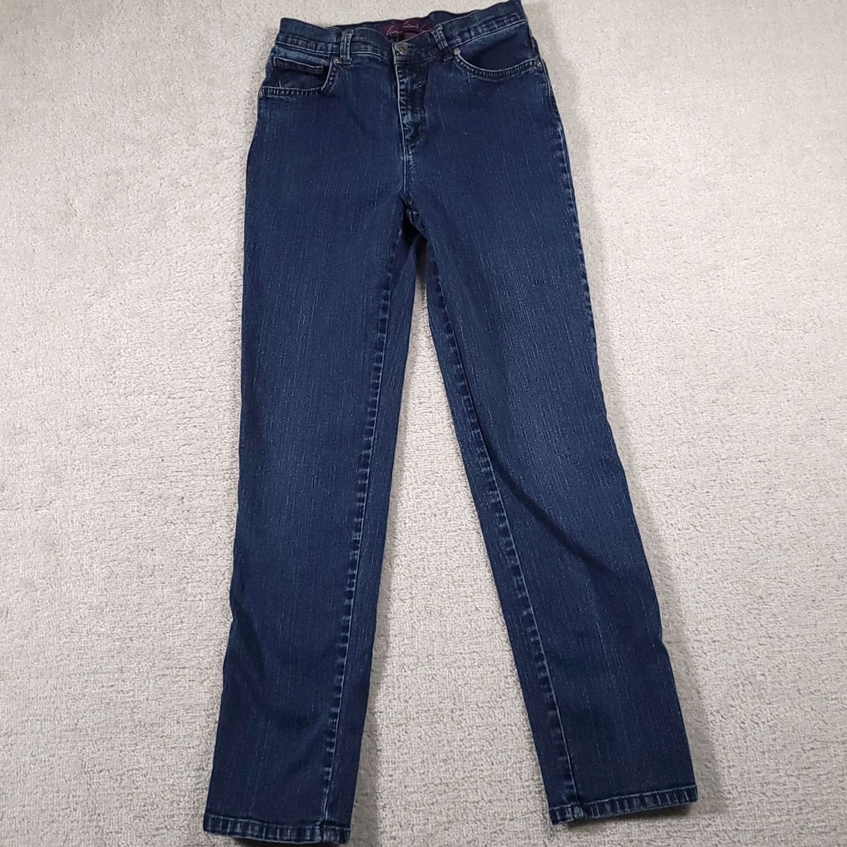 Gloria Vanderbilt Gloria Vanderbilt Jeans Women's 4 Blue Mid-Rise Straight Leg Stretch Demim Jeans? Size 27" / US 4 / IT 40 - 2 Thumbnail