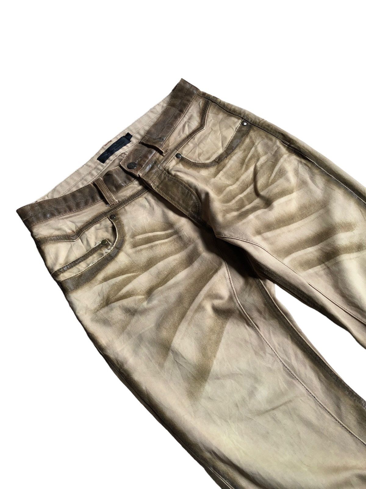JACKROSE Luv Maison Jack Rose waxed design dirty look pants Size US 30 / EU 46 - 12 Thumbnail