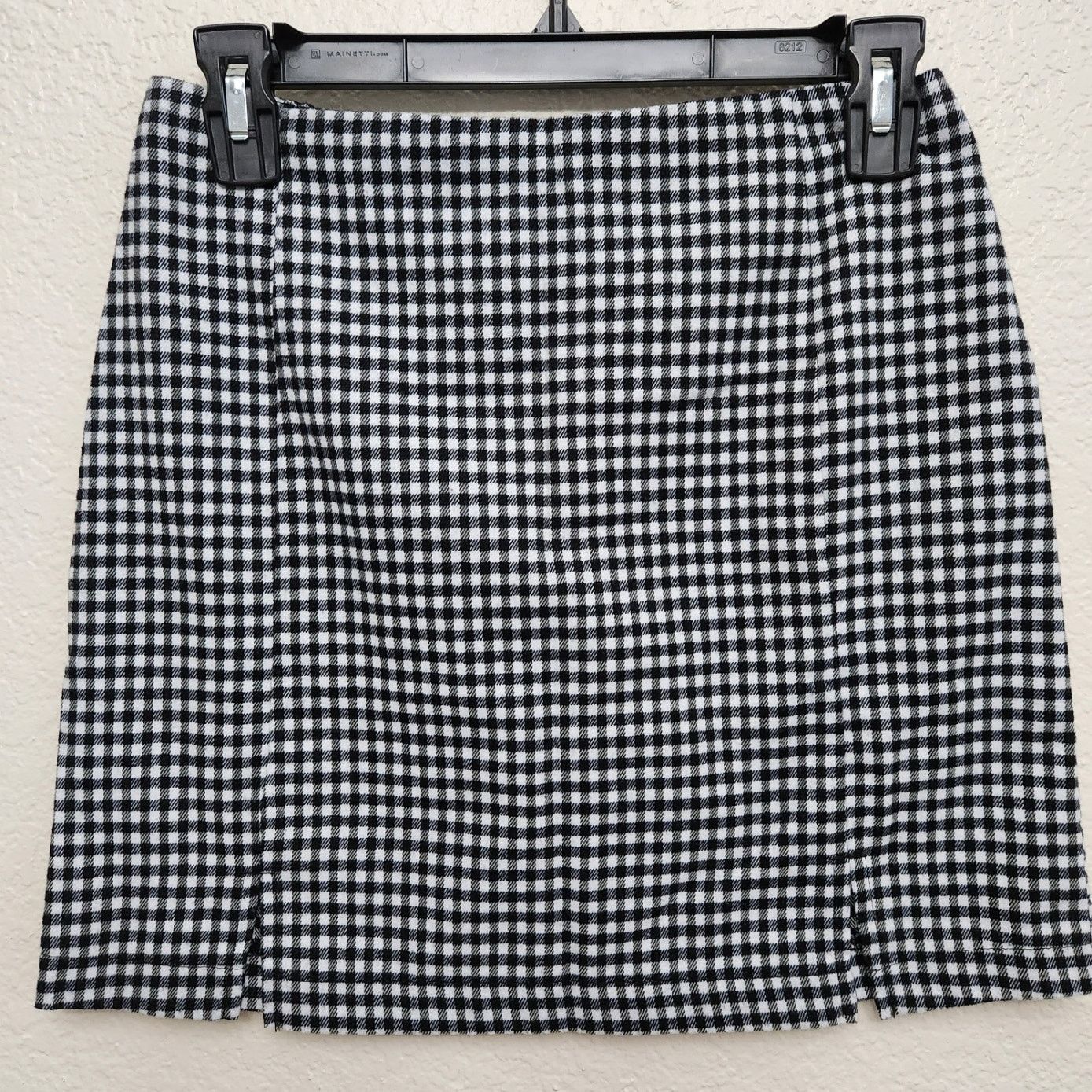 Other Eyeshadow Black White Checkered A Line Mini Skirt 3 Juniors Size 26" / US 2 / IT 38 - 1 Thumbnail