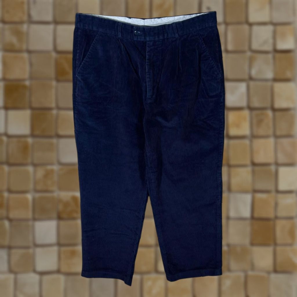 Vintage Mountain Pass Navy Blue Corduroy Trousers Men 38W Straight Leg Chino Jeans Corduroy 27in Inside Leg 37in Waist Navy Blue Mens Size US 38 / EU 54 - 1 Thumbnail