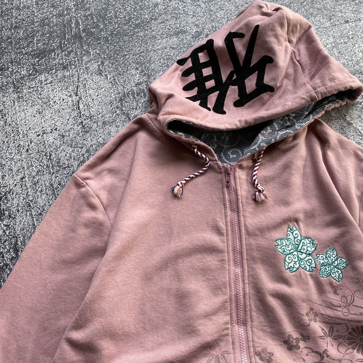 Designer × Japanese Brand Japanese Oriental Cherry Blossoms Zip Hoodies Size US XL / EU 56 / 4 - 4 Thumbnail
