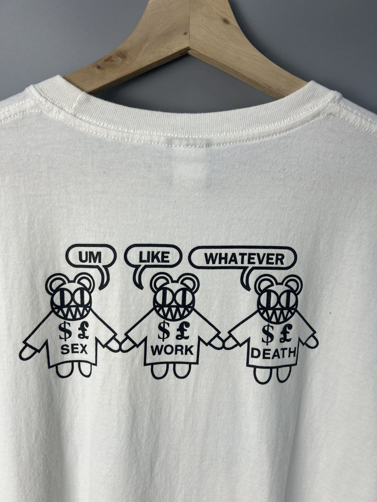 Band Tees × Vintage Vintage Radiohead 'Sex Work Death' Tee Size US L / EU 52-54 / 3 - 5 Thumbnail