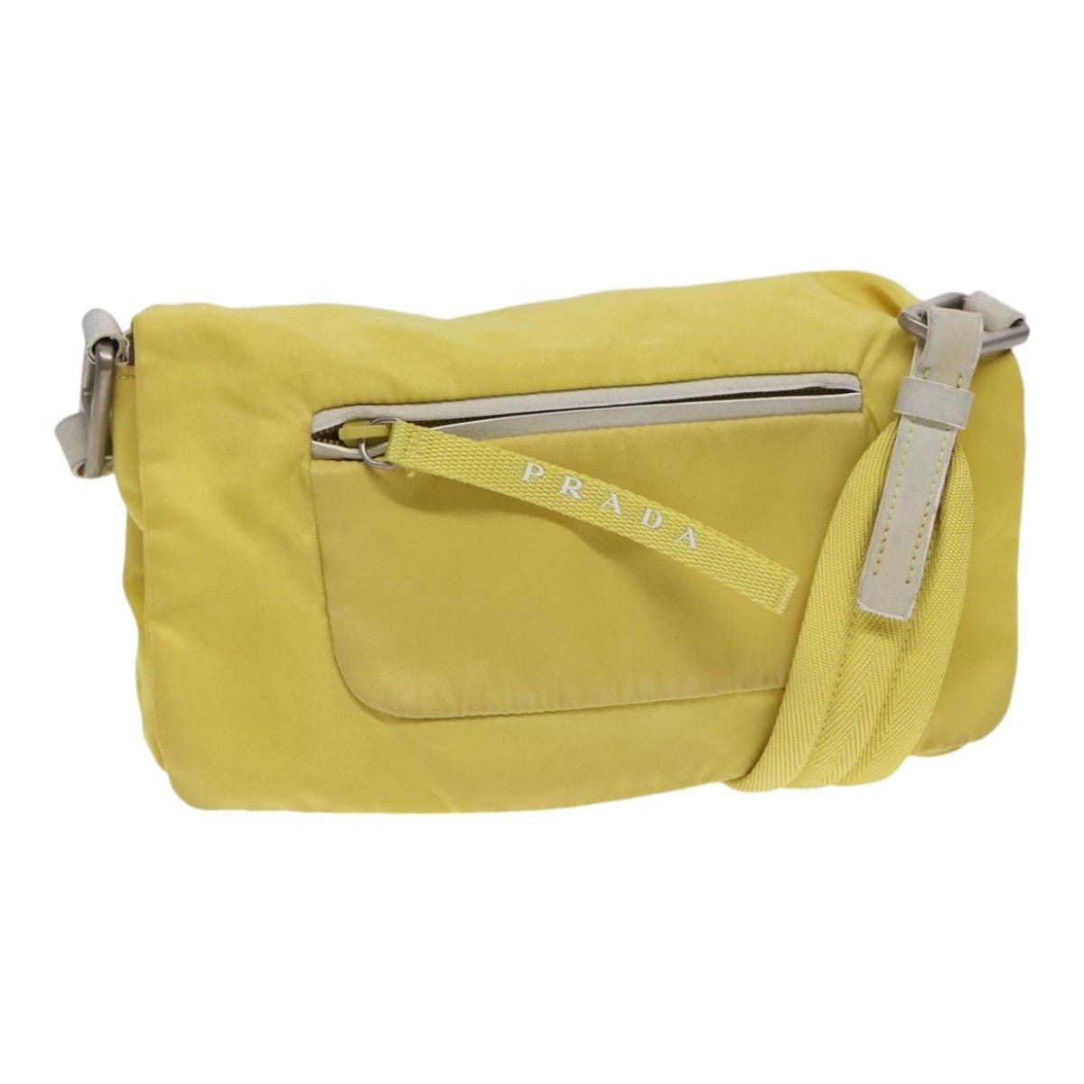 Prada PRADA Shoulder Bag Nylon Yellow Silver Size ONE SIZE - 1 Thumbnail