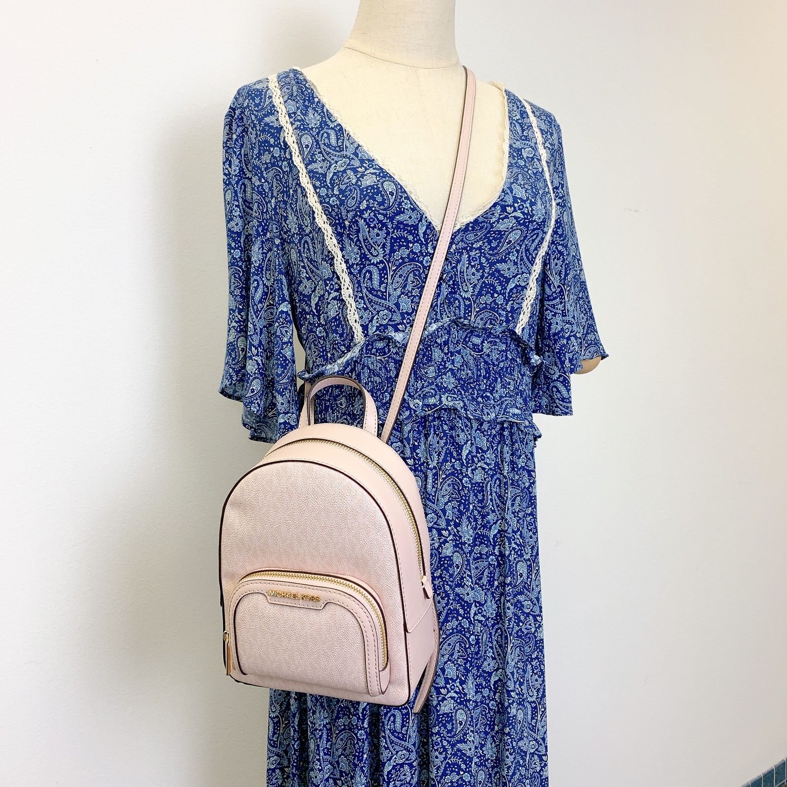 Michael Kors Michael Kors 35S3G8TB0V Jaycee Mini Pebbled Leather Backpack Size ONE SIZE - 2 Thumbnail